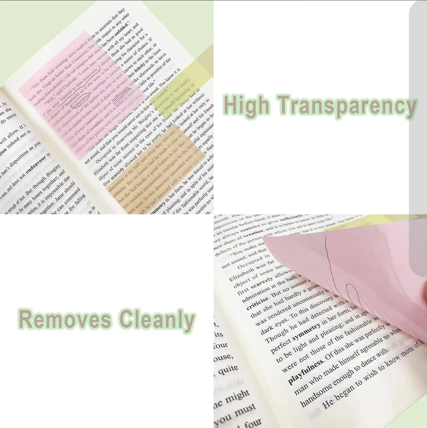 Be The Light Sticky Notes Transparent 200 Sheets High Visibility NIB - Thumbnail 2