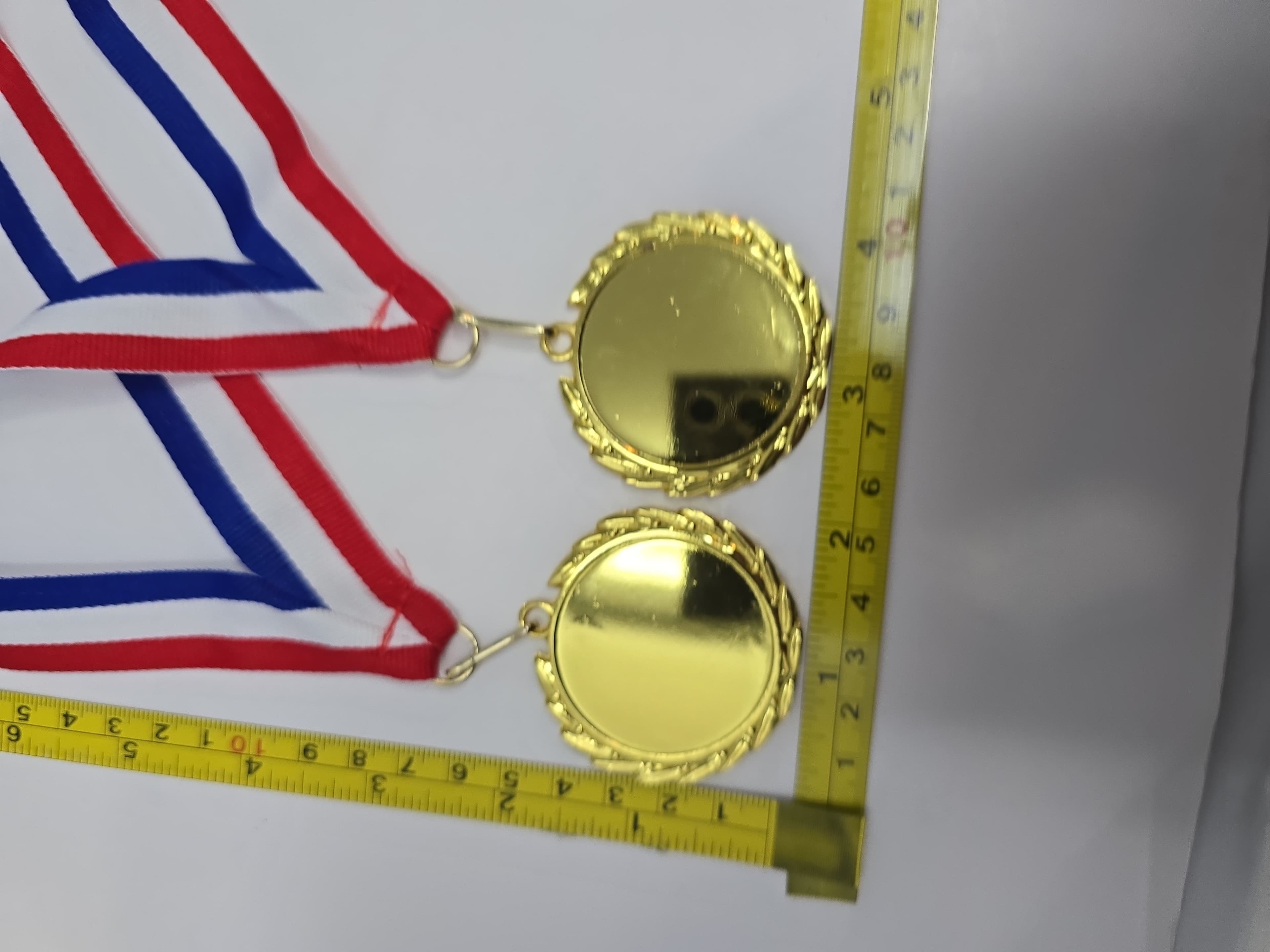 Gold Medal Set With Ribbon Award Trophy Sports Competition NIB - Thumbnail 8