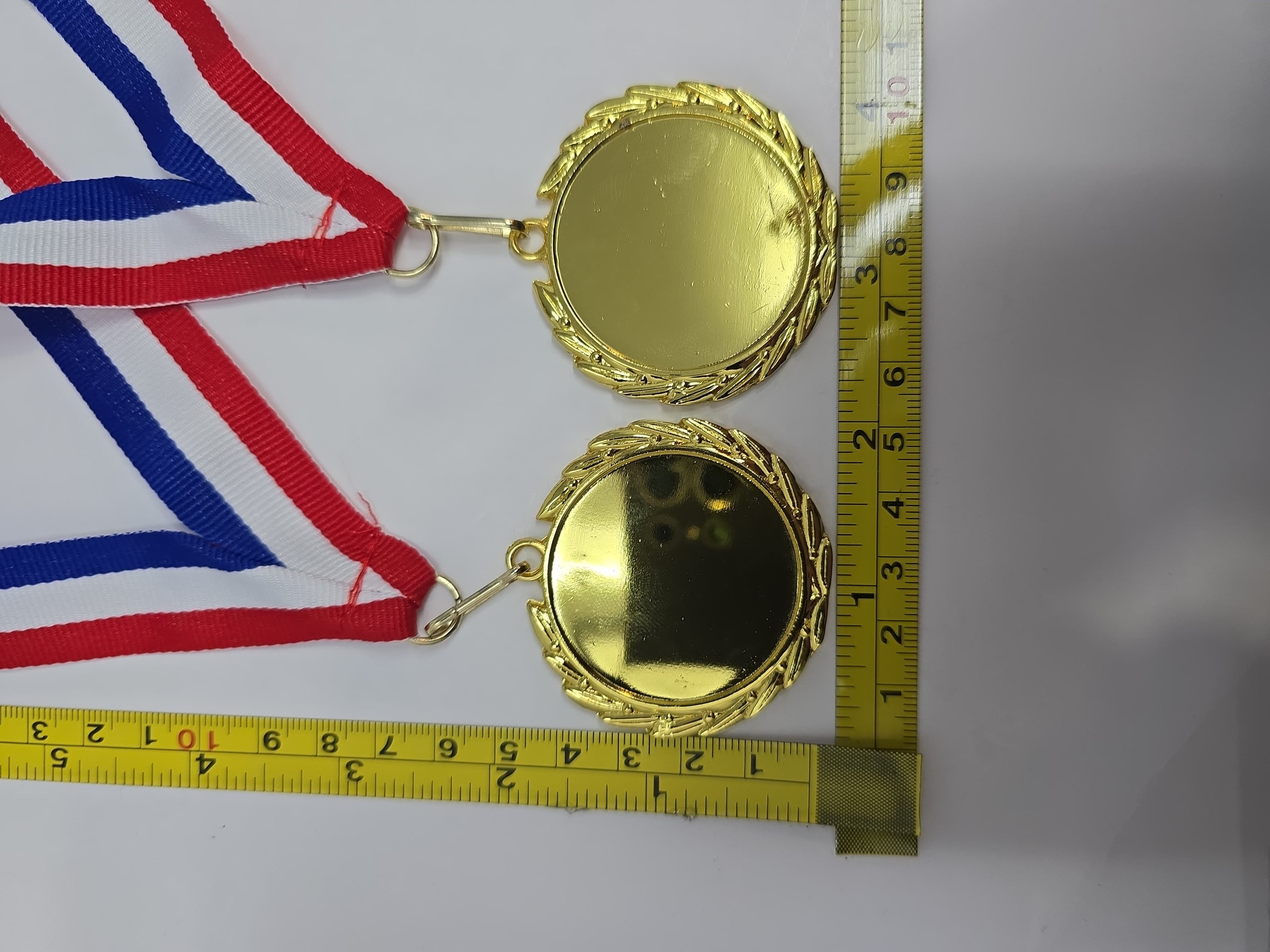 Gold Medal Set With Ribbon Award Trophy Sports Competition NIB - Thumbnail 7