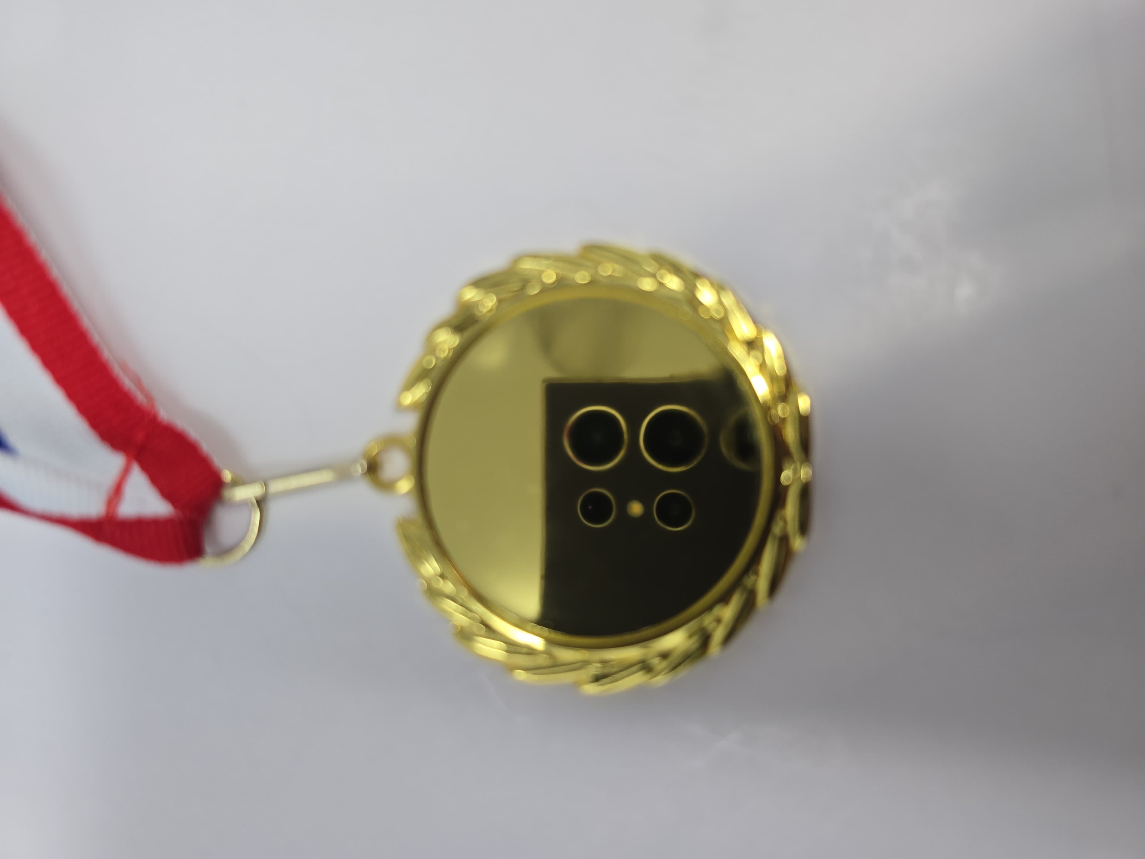 Gold Medal Set With Ribbon Award Trophy Sports Competition NIB - Thumbnail 3