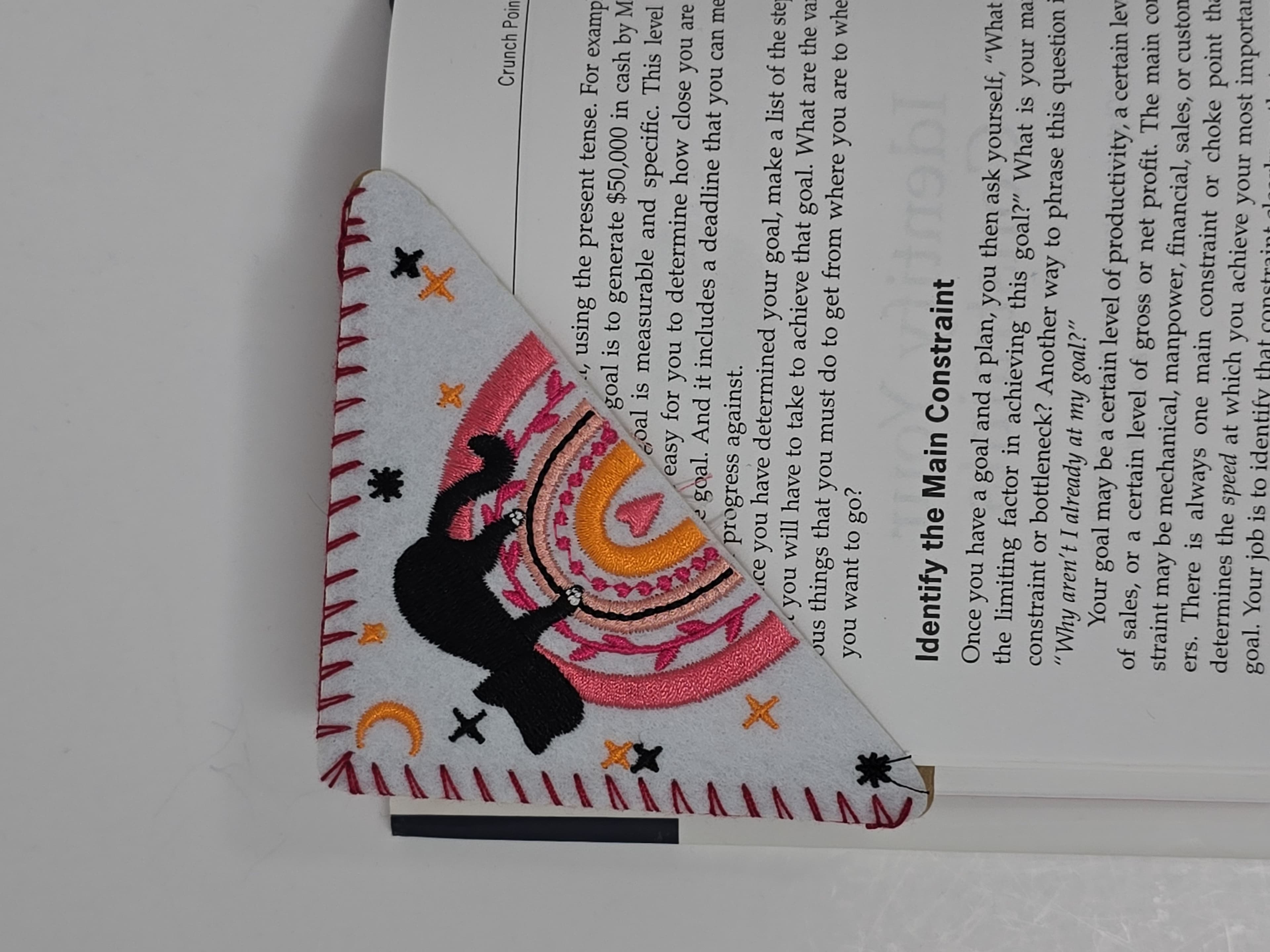 Embroidered Cat Corner Bookmark Felt Page Holder NIB - Thumbnail 6