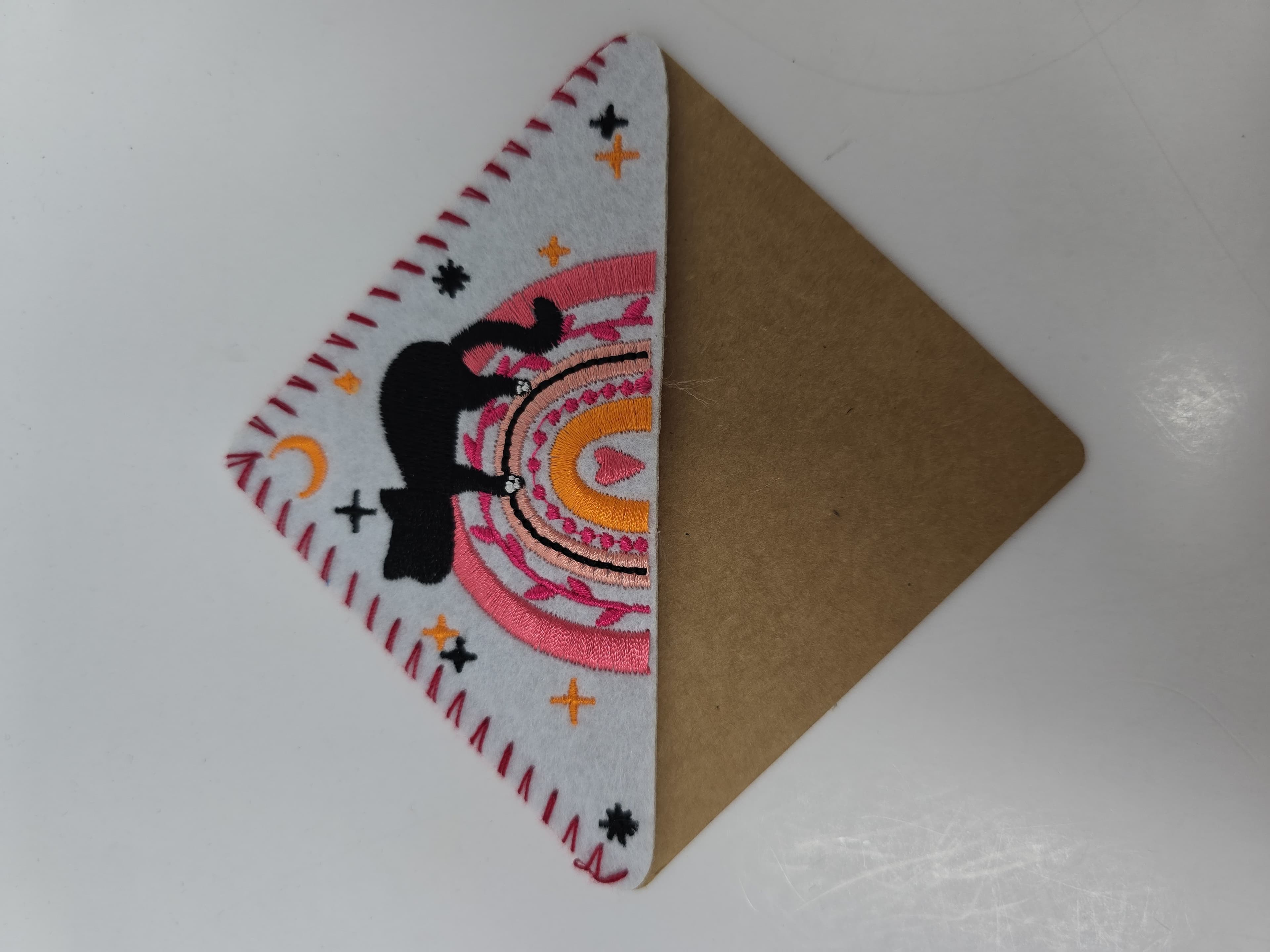 Embroidered Cat Corner Bookmark Felt Page Holder NIB - Thumbnail 4