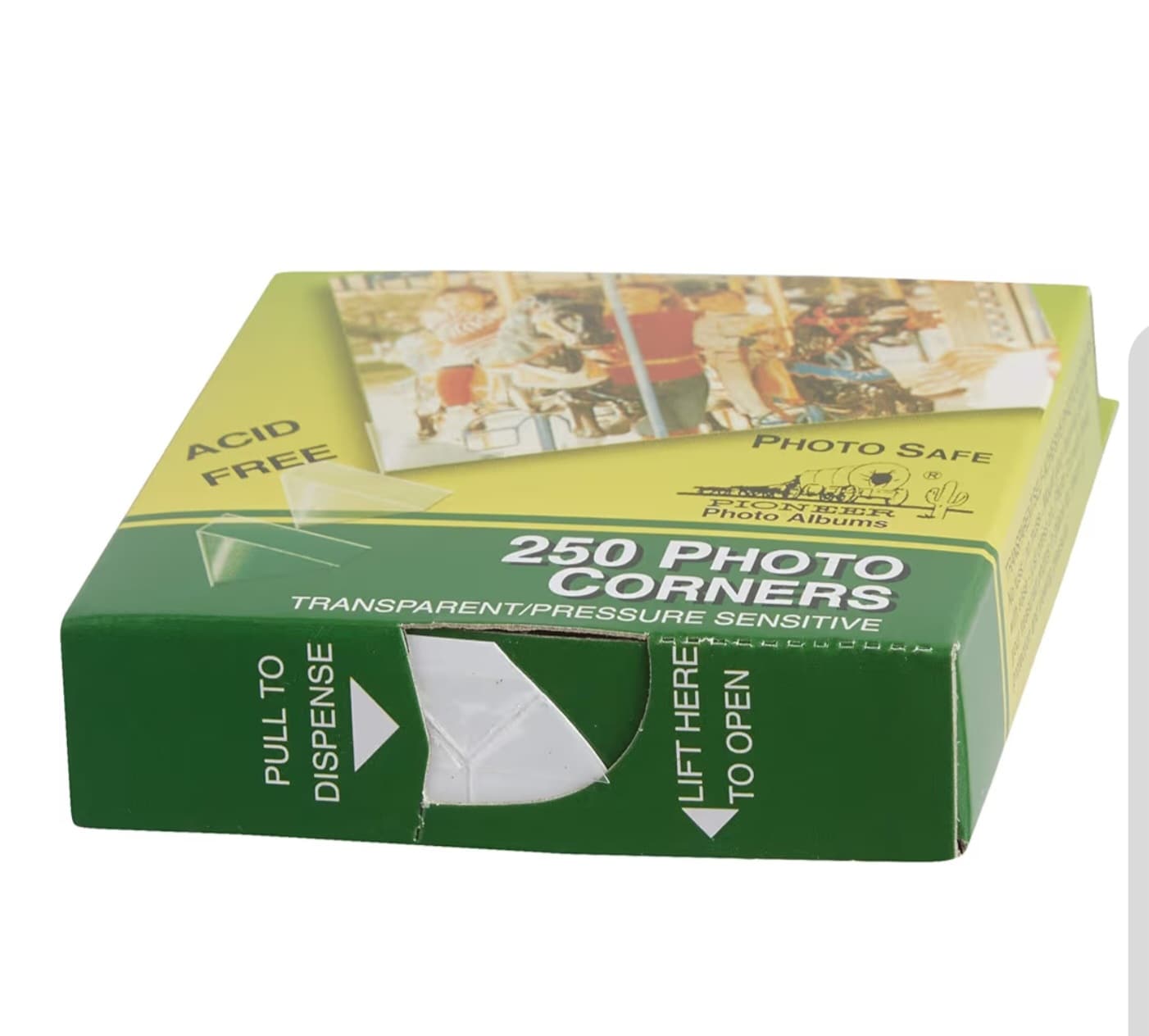 Pioneer PCR-1 Photo Corners 250 Pack Acid Free Transparent NIB - Image 1