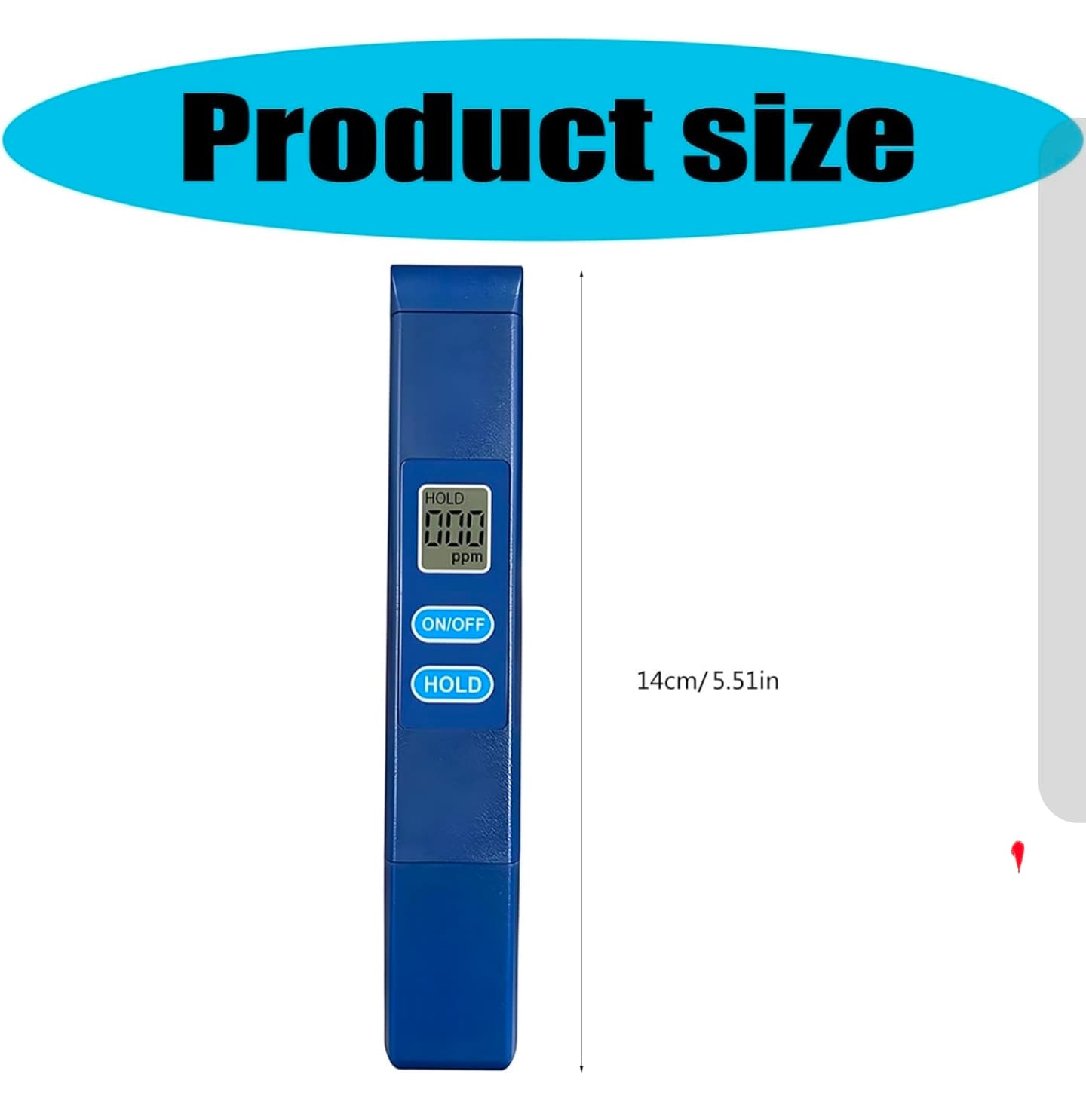 Digital TDS Meter Water Quality Tester Purity Filter Pen NIB - Thumbnail 3