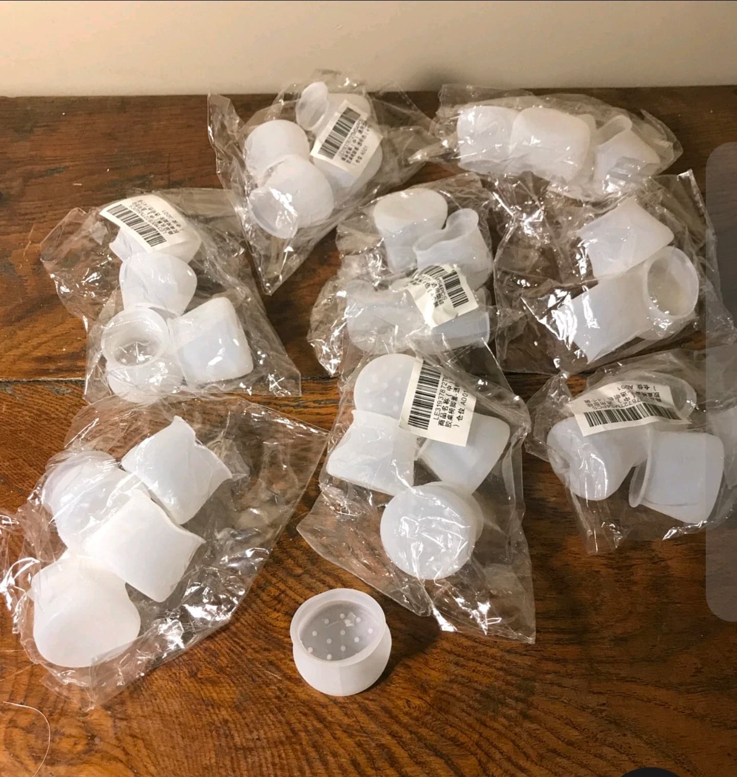 12 Pack Silicone Furniture Leg Caps Floor Protectors Anti-Slip Covers NIB - Thumbnail 7