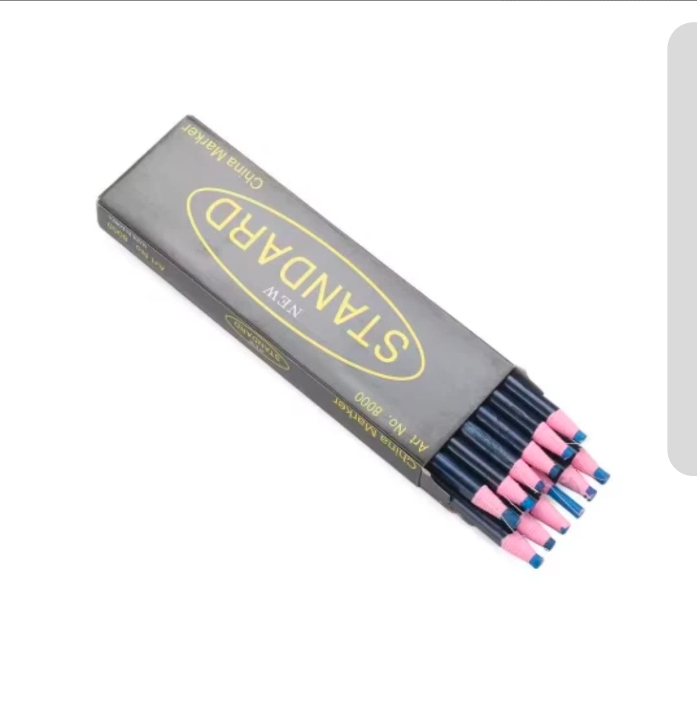 Nian 12 Pack Grease Pencils, Blue NIB Sealed Pack - Image 1