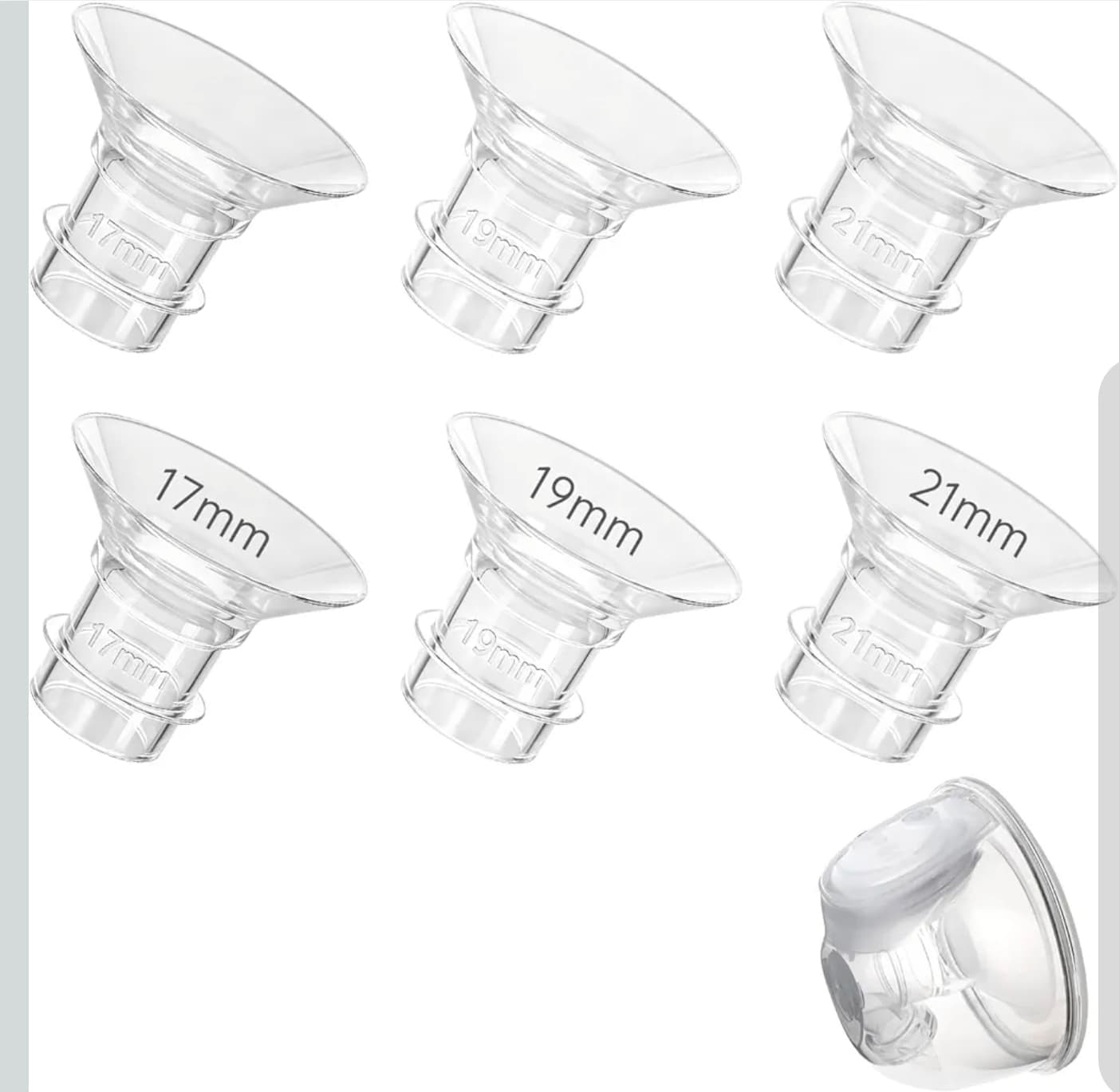 Baby Buddha Breast Pump Flanges Set Comfortable Fit NIB - Thumbnail 7