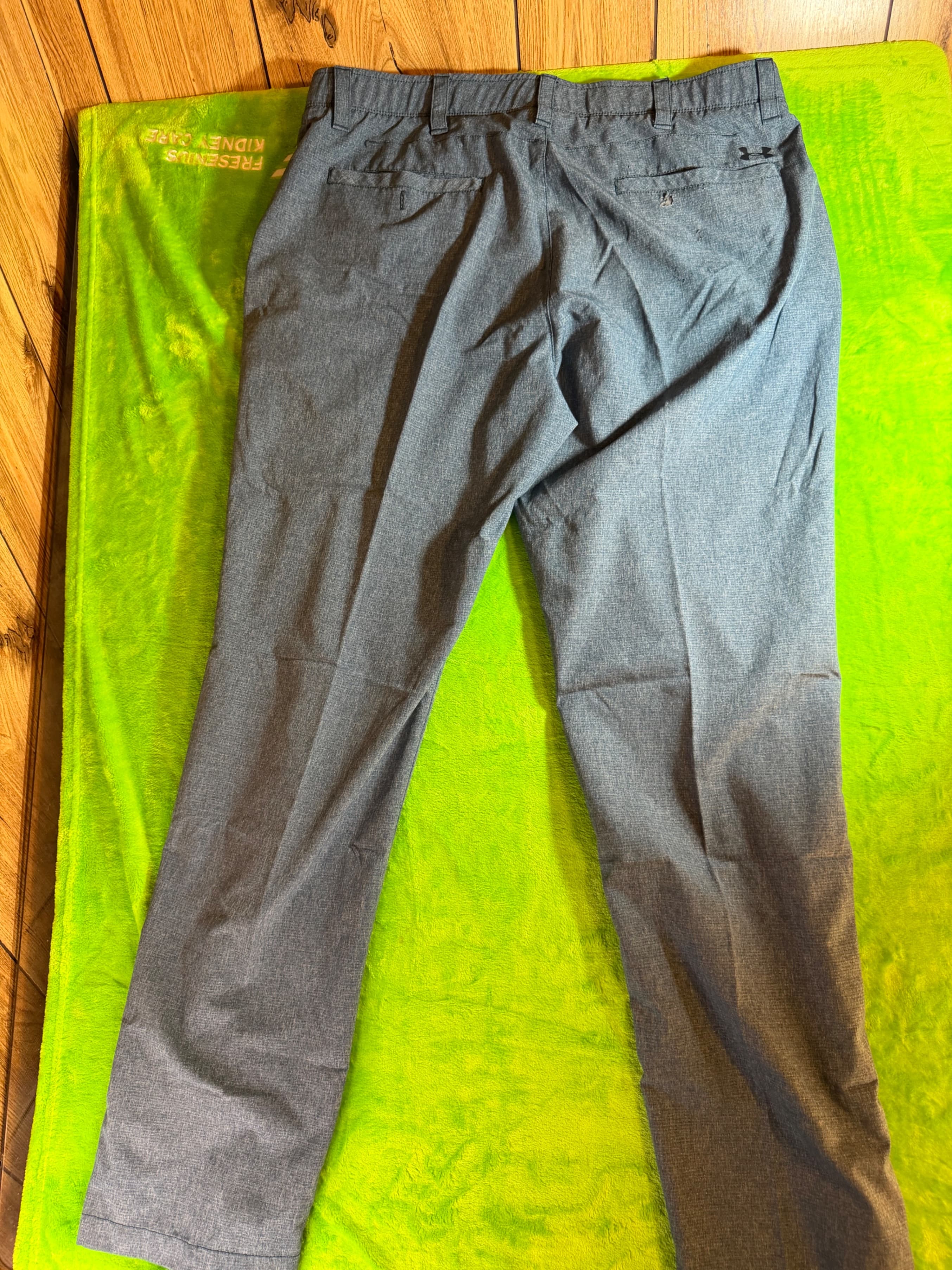 Under Armour Men's Gray Straight Fit Pants - Thumbnail 2