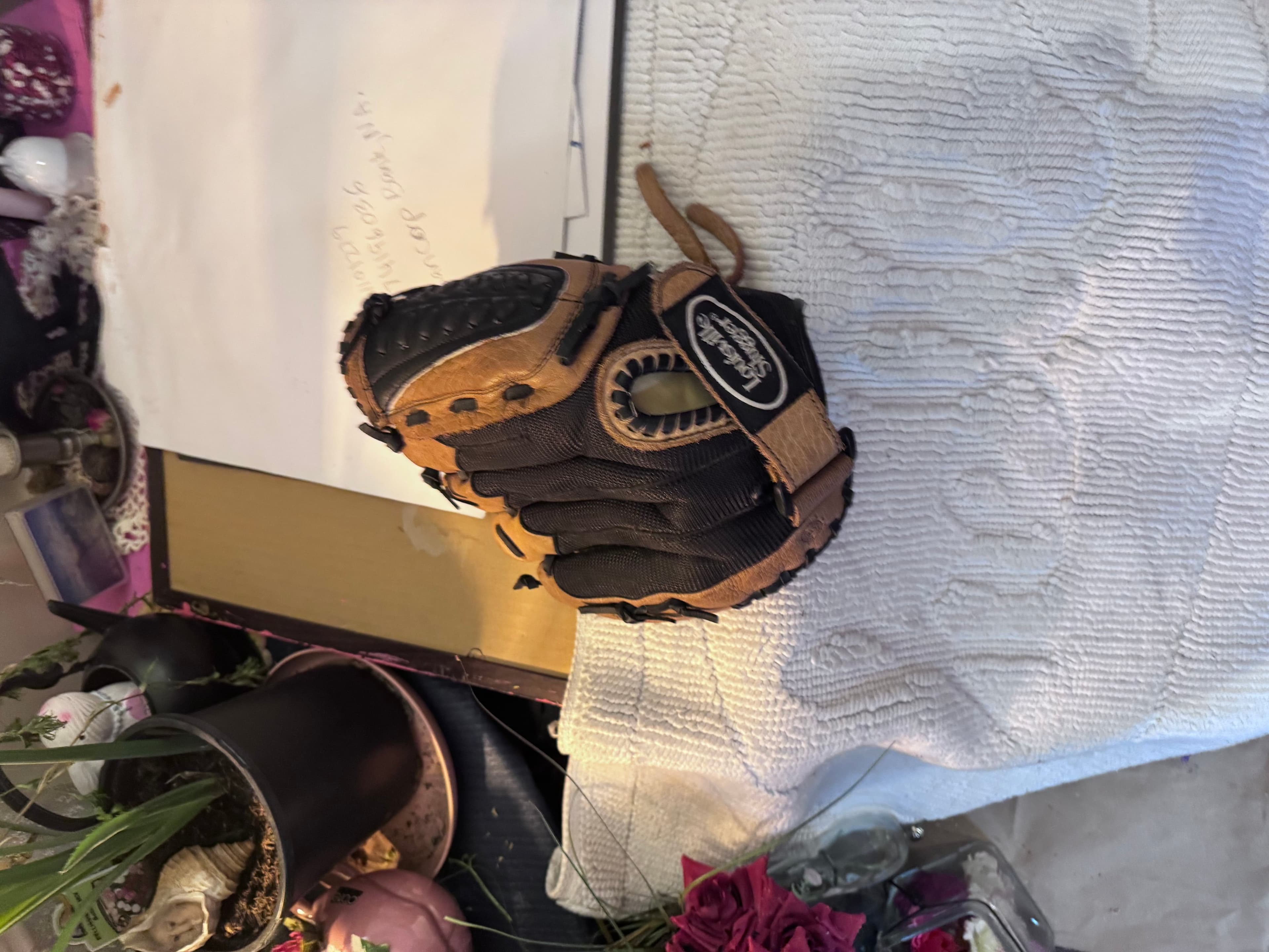 Easton Pink Backpack & Rawlings Baseball Glove - Thumbnail 2