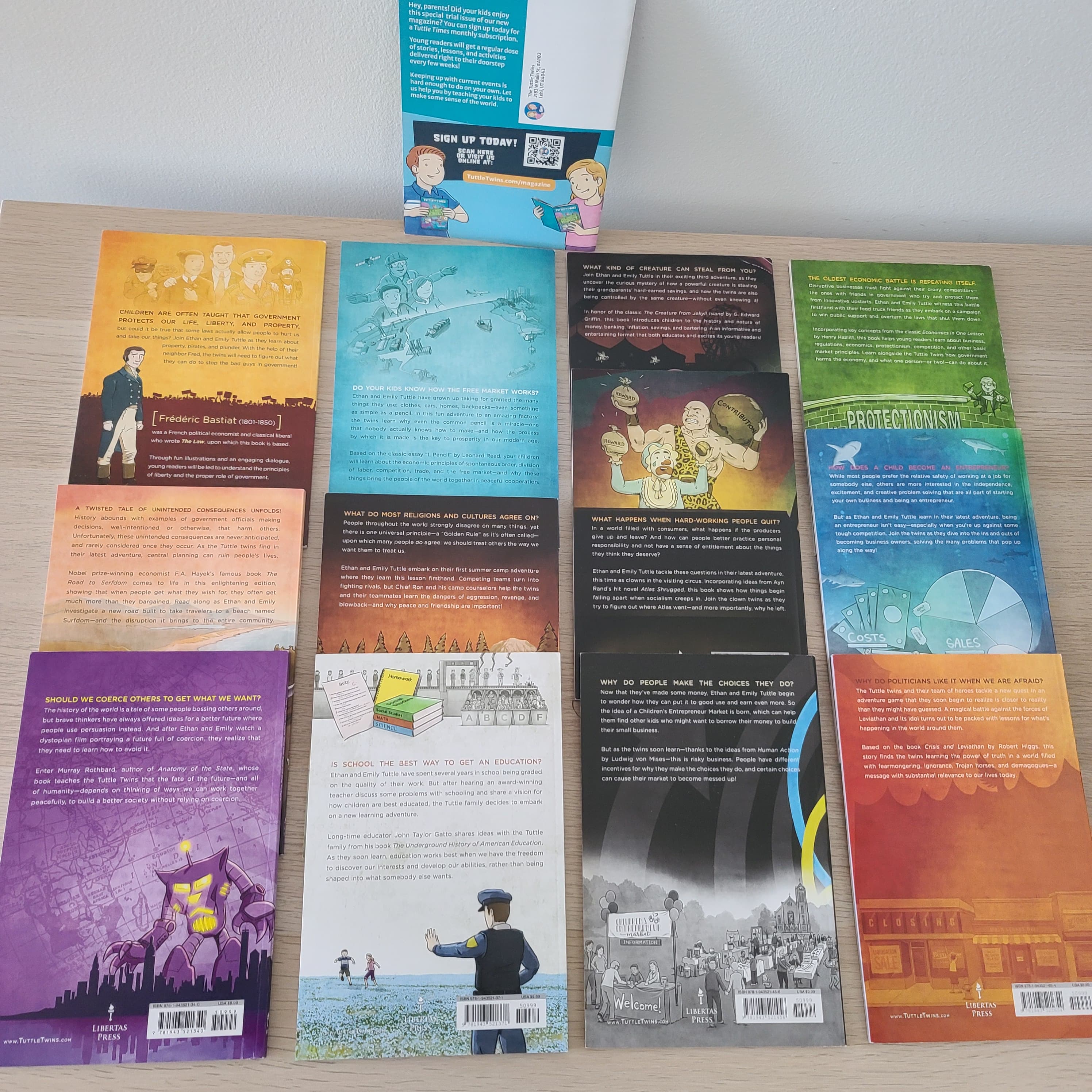 Tuttle Twins Complete Book Set + Magazine by Connor Boyack, Like New - Thumbnail 4