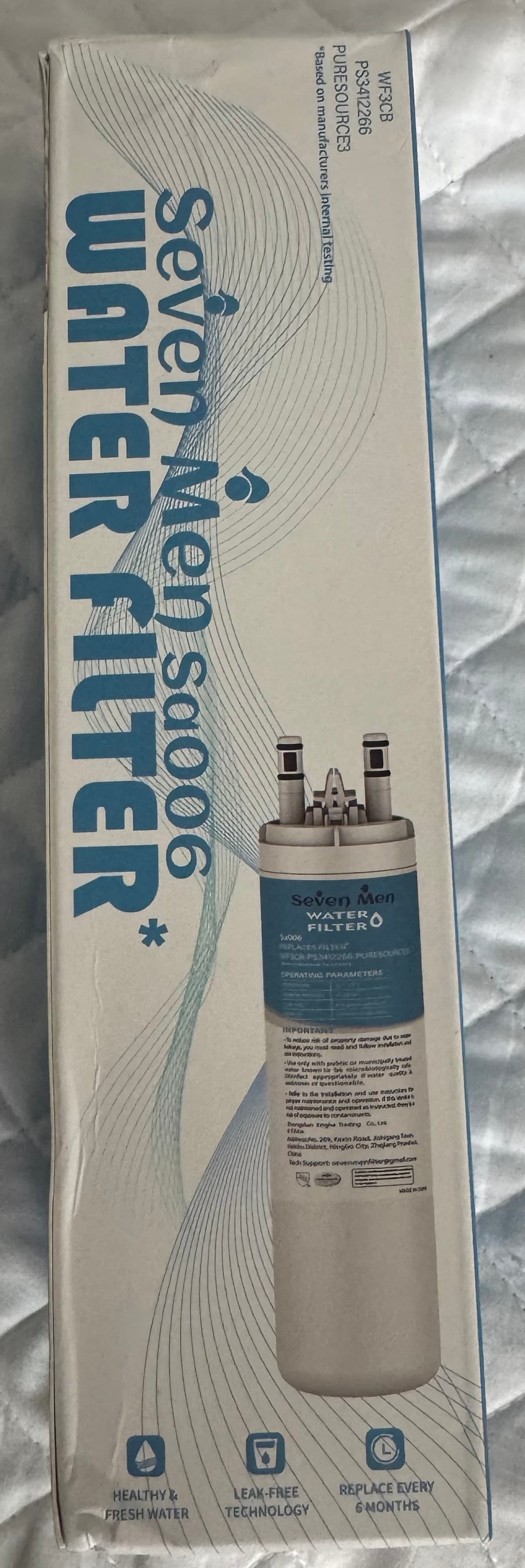 Seven Men Sa006 Refrigerator Water Filter - Replaces WF3CB / PS3412266 / PURESOURCES3 | Frigidaire Electrolux