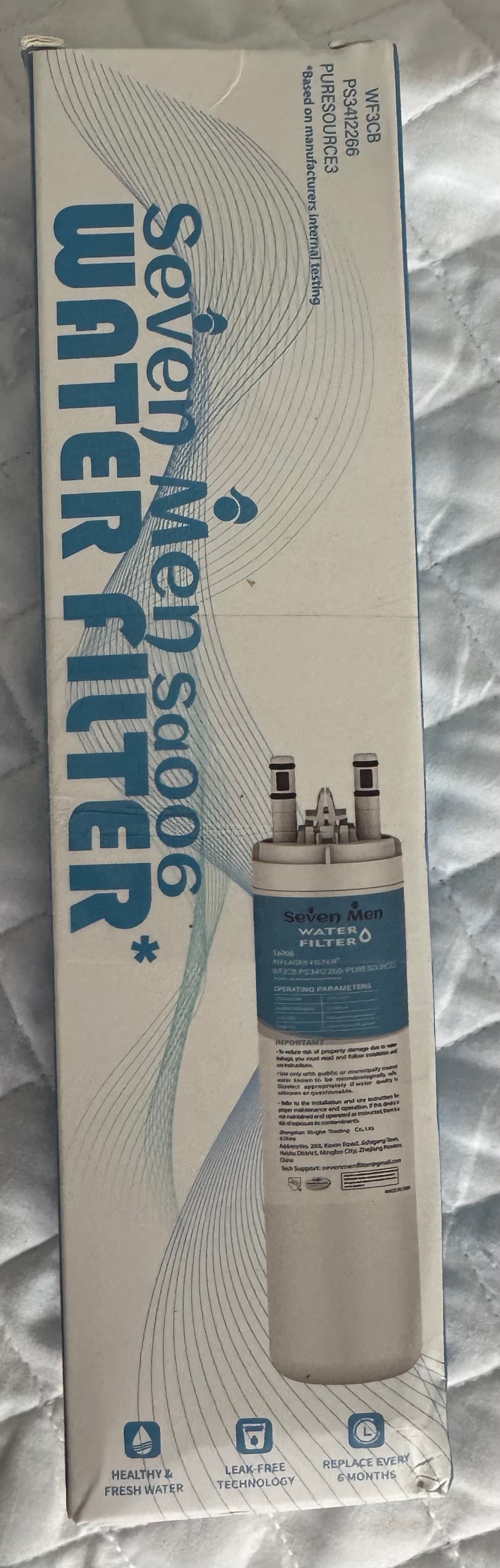 Seven Men Sa006 Refrigerator Water Filter - Replaces WF3CB / PS3412266 / PURESOURCES3 | Frigidaire Electrolux - Thumbnail 3