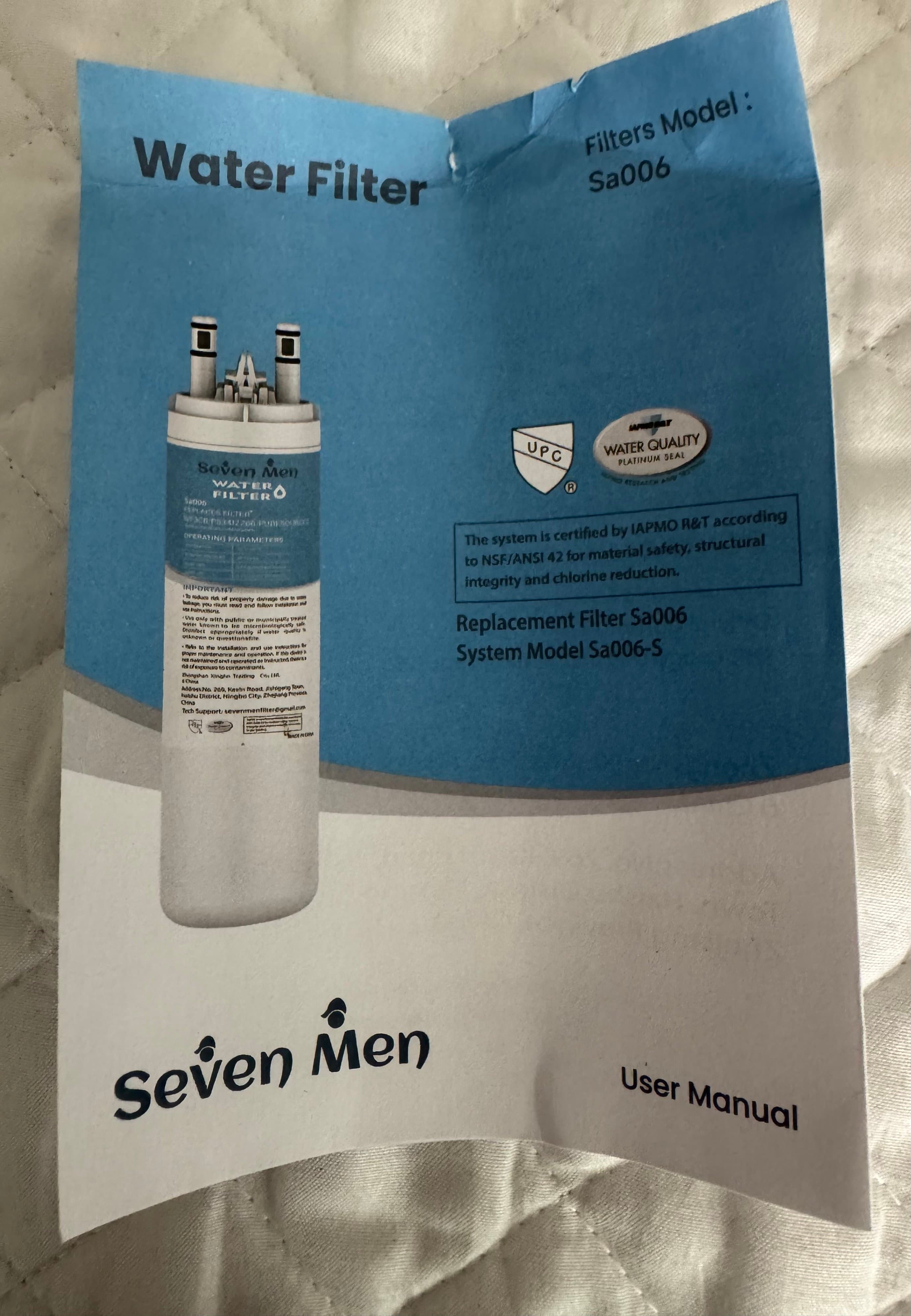 Seven Men Sa006 Refrigerator Water Filter - Replaces WF3CB / PS3412266 / PURESOURCES3 | Frigidaire Electrolux - Thumbnail 7