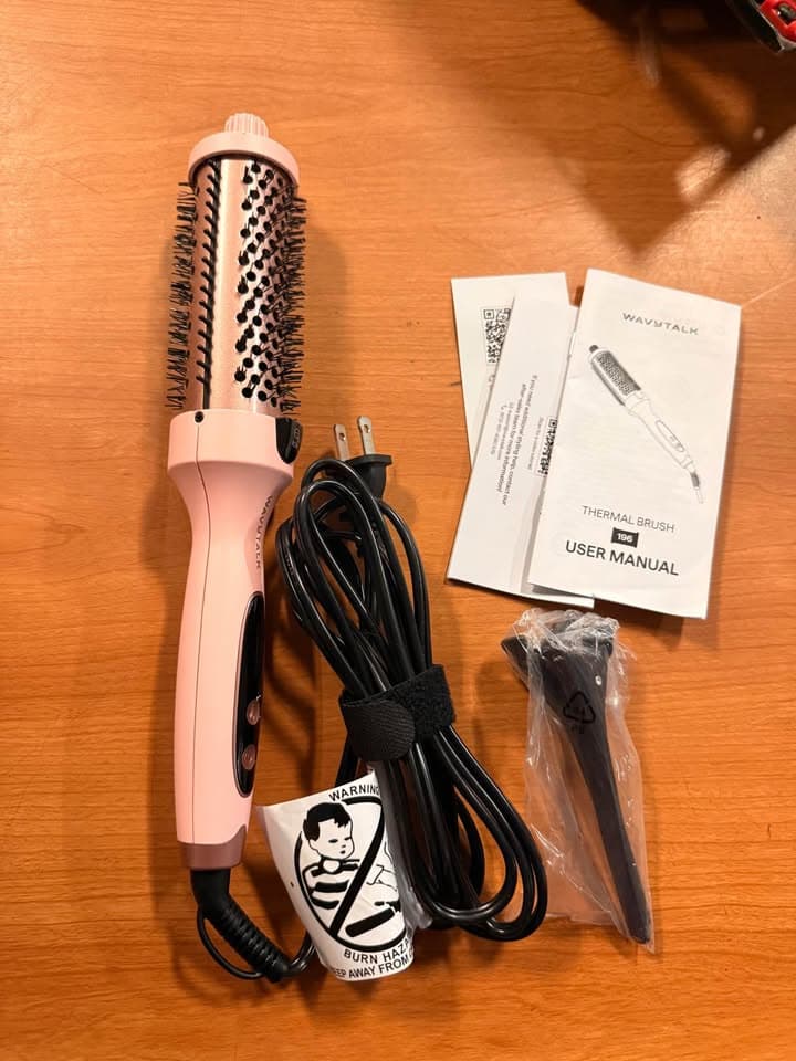 Wavytalk Thermal Brush 196 Pink Hair Styling Tool - Thumbnail 2