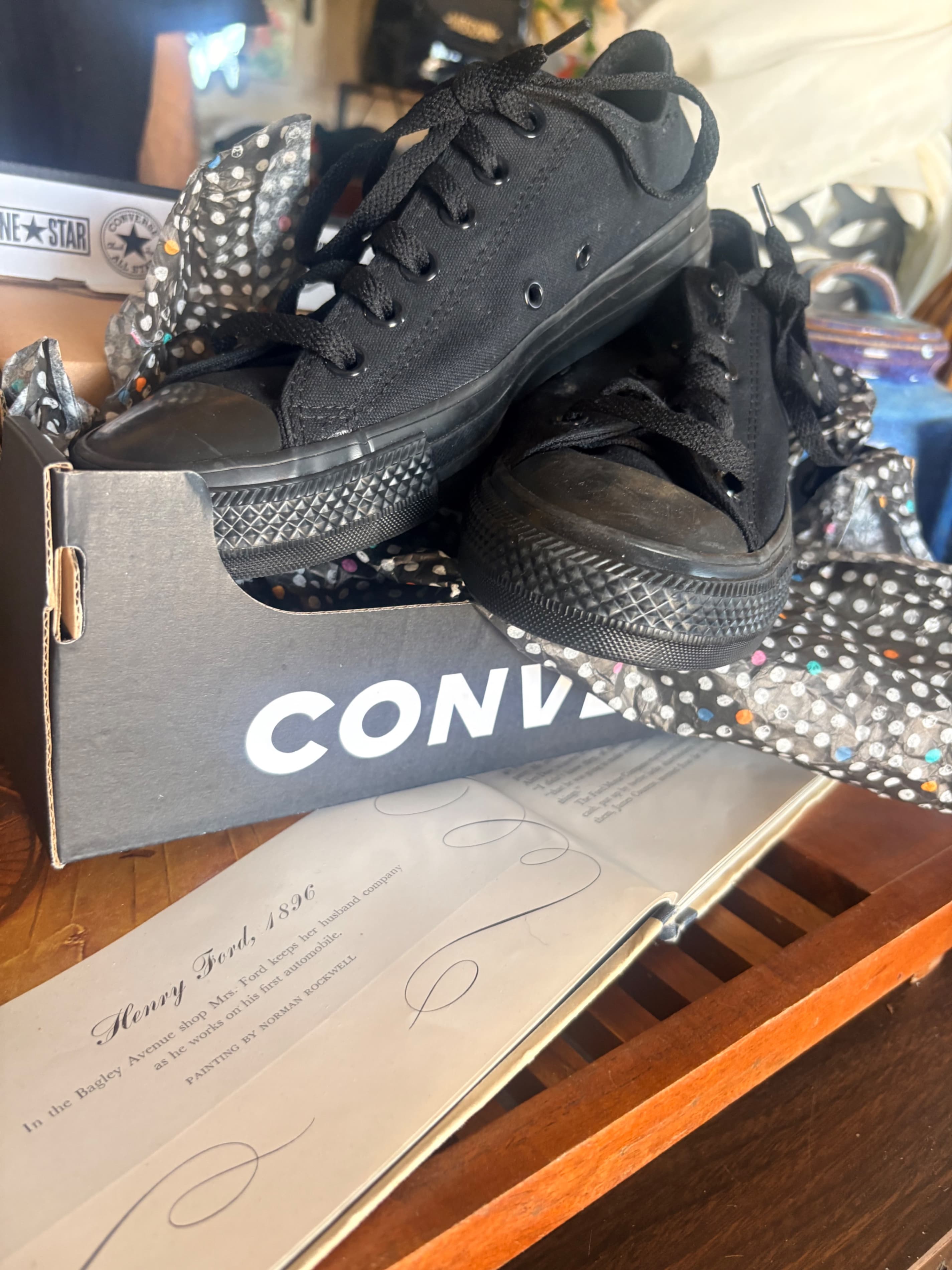 Converse All Star Black Low Top Sneakers - Thumbnail 2