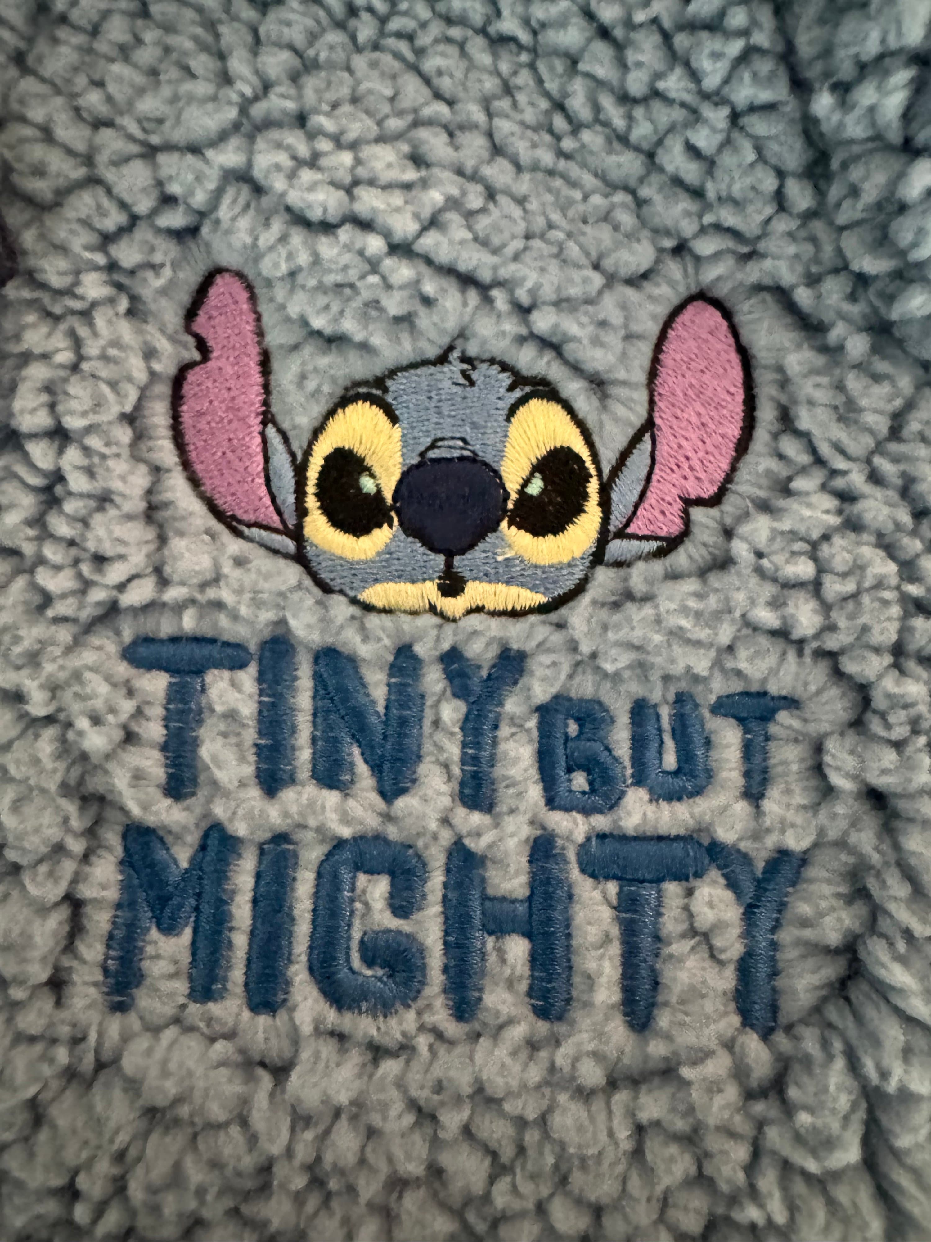 Stitch Baby Costume Blue Fleece Onesie - Thumbnail 4