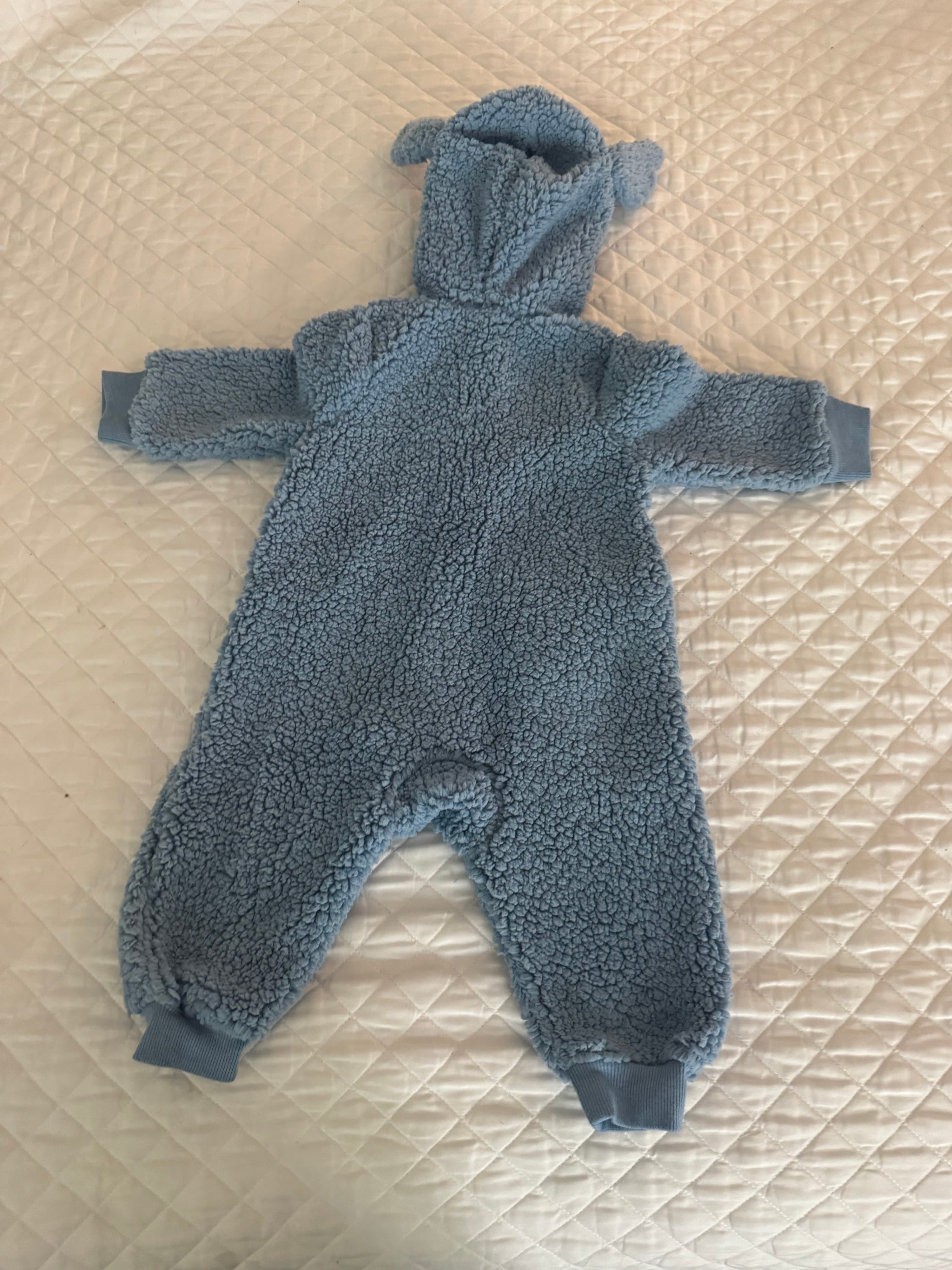 Stitch Baby Costume Blue Fleece Onesie - Thumbnail 7