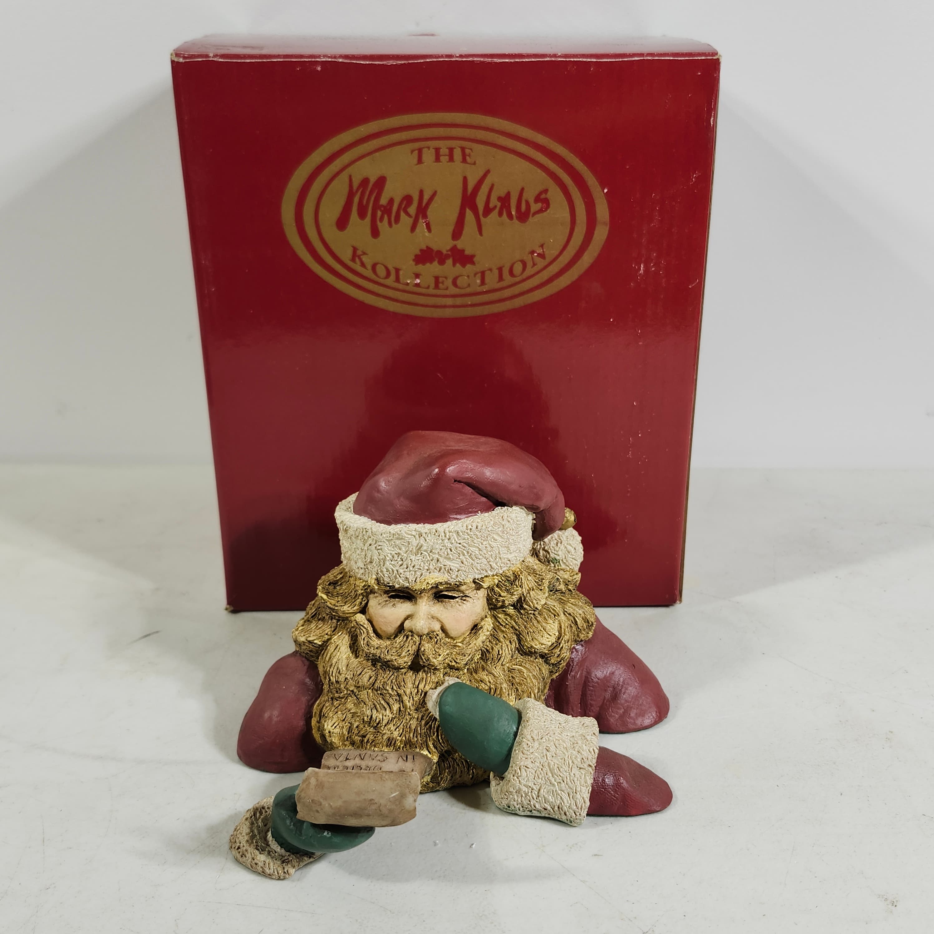 Santa Claus Figurine with List Holiday Decor - Thumbnail 10