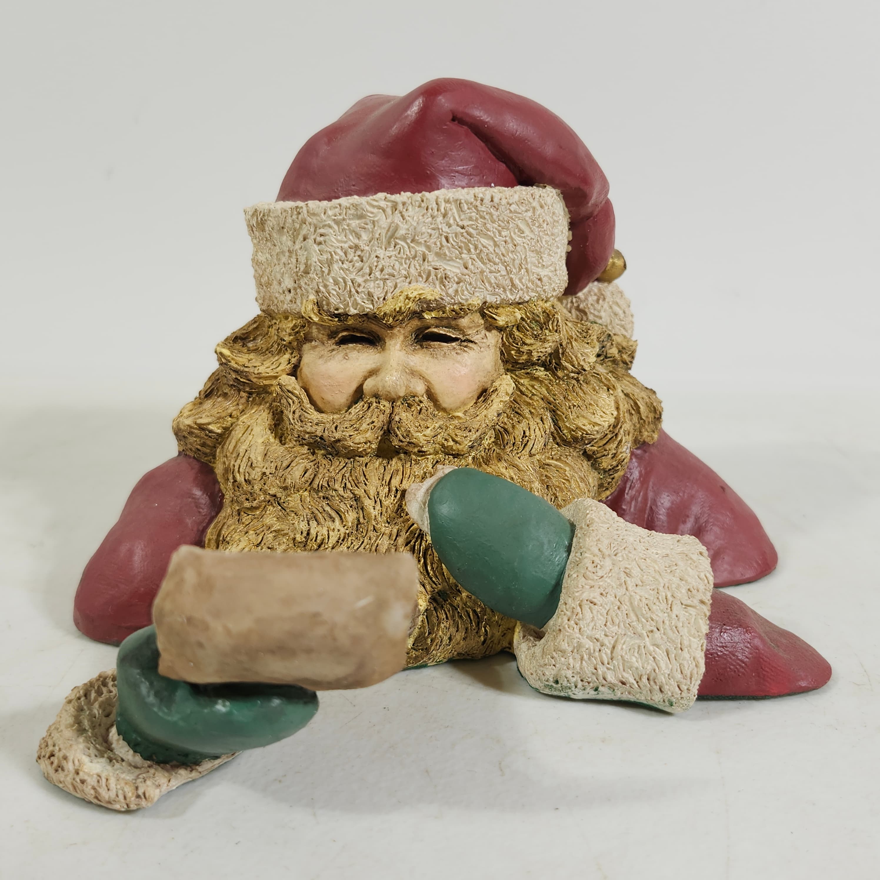 Santa Claus Figurine with List Holiday Decor - Thumbnail 2