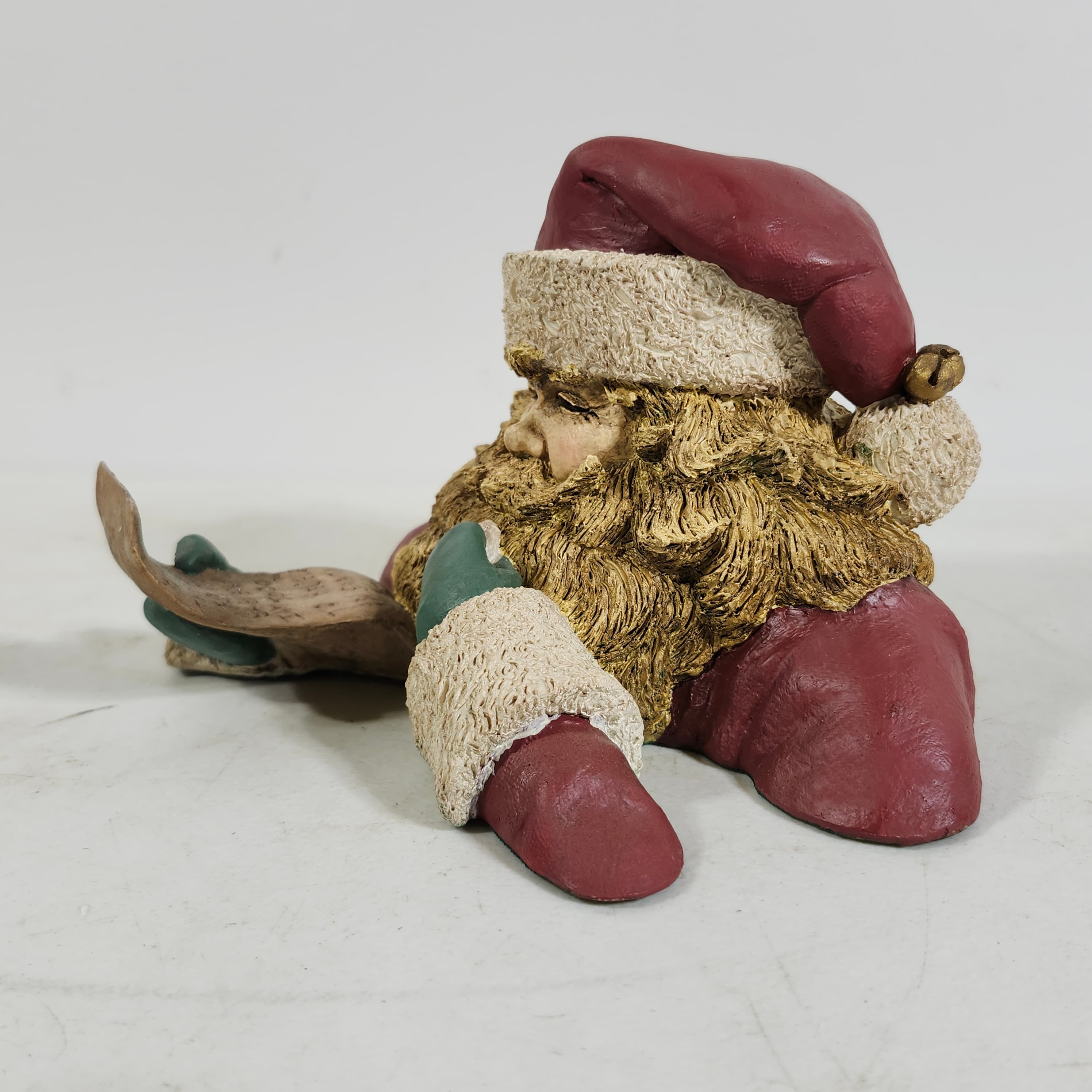 Santa Claus Figurine with List Holiday Decor - Thumbnail 3
