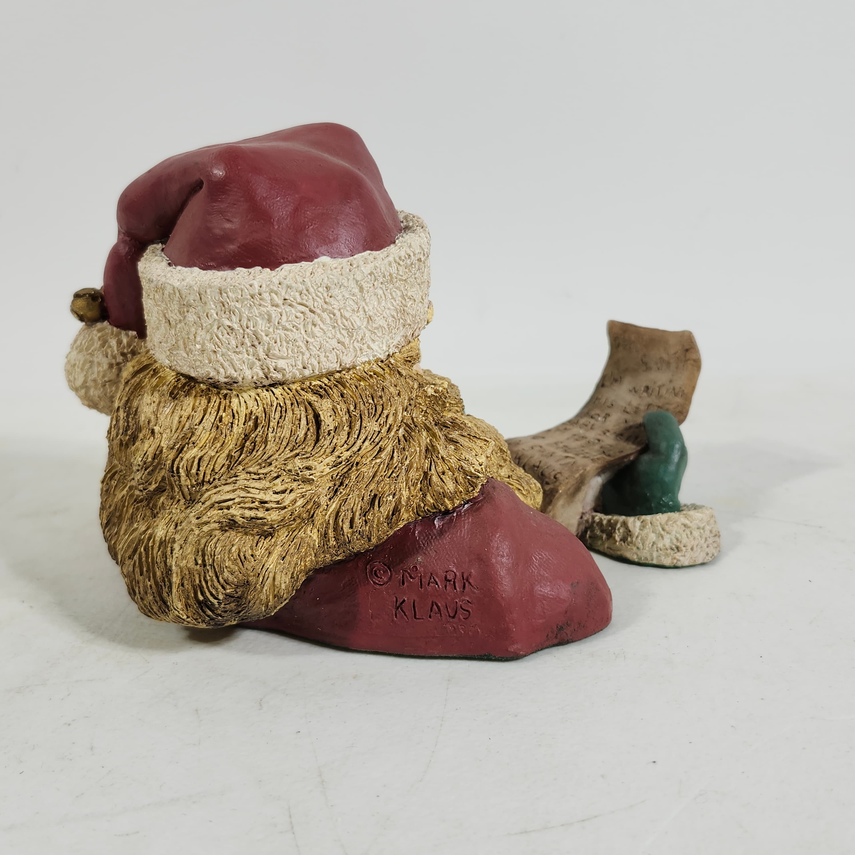 Santa Claus Figurine with List Holiday Decor - Thumbnail 6