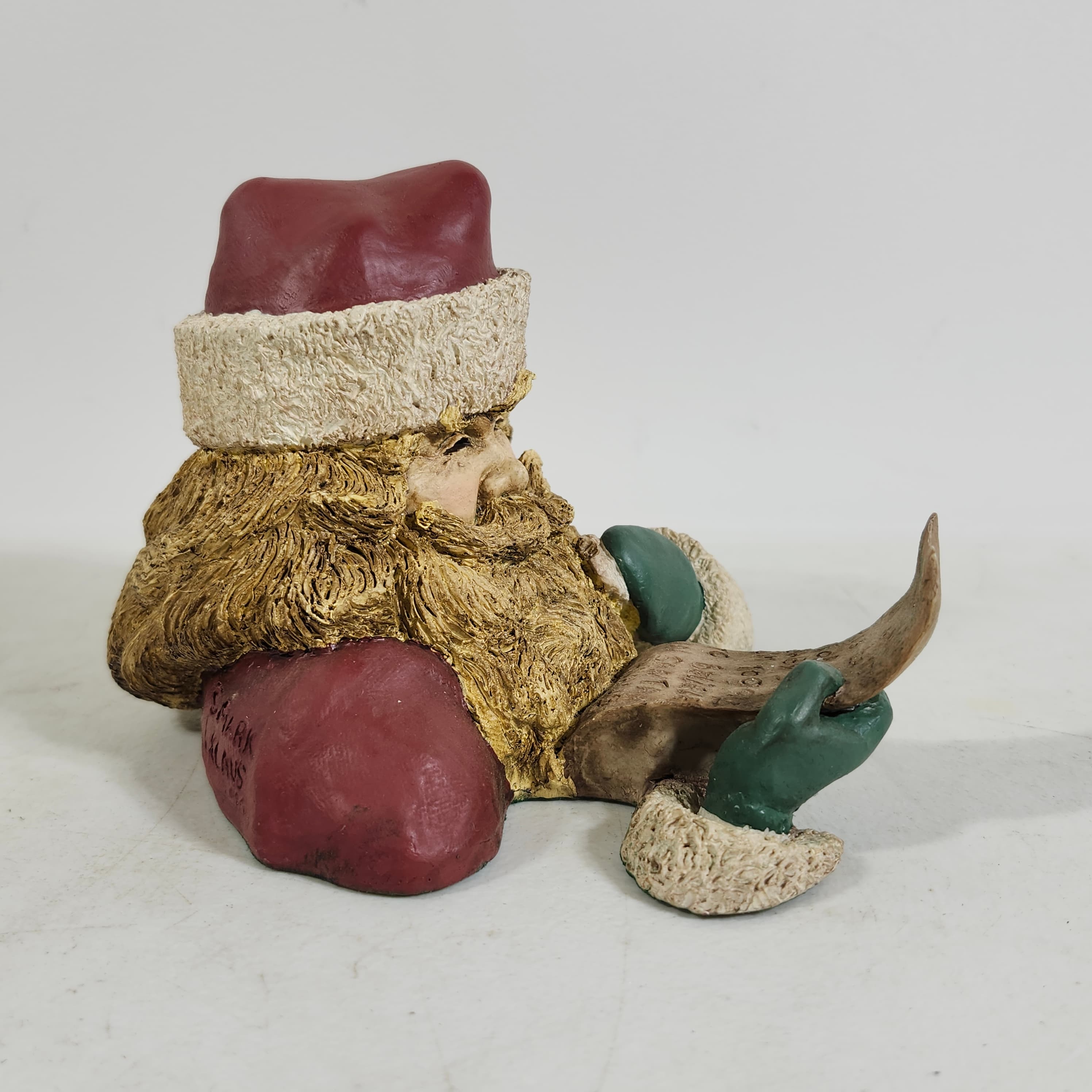 Santa Claus Figurine with List Holiday Decor - Thumbnail 8