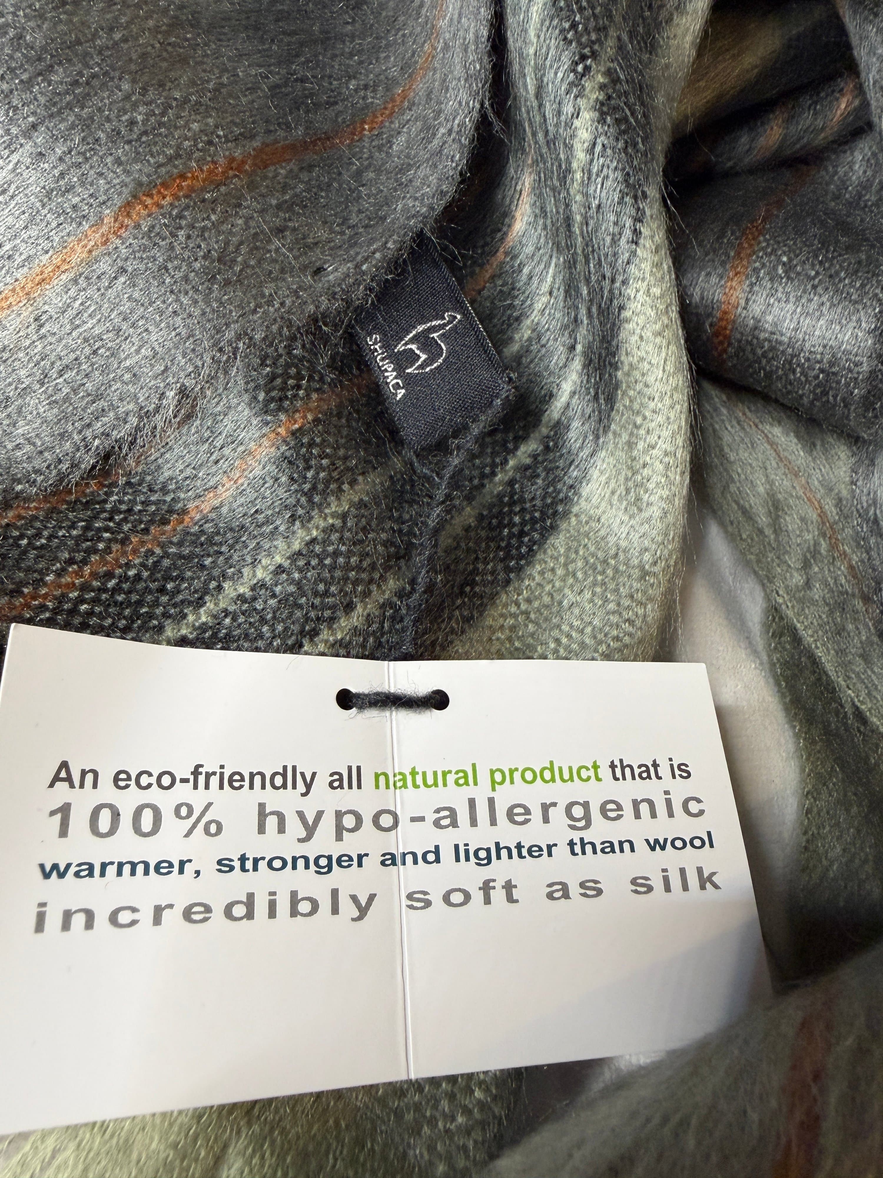 Shupaca Alpaca Wool Blend Scarf — Hypoallergenic & Eco‑Friendly - Thumbnail 3
