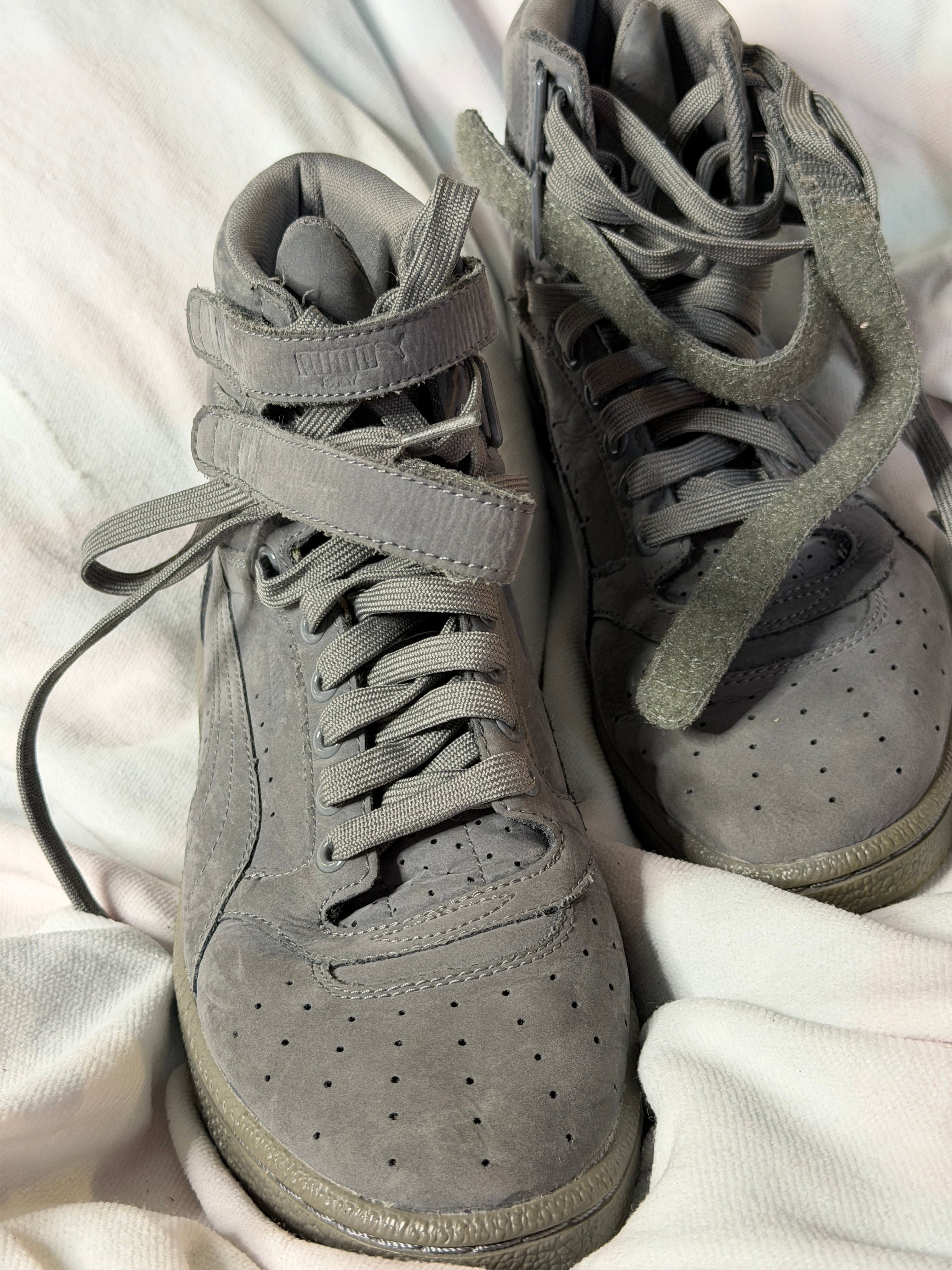 Puma Men's High-Top Sneakers Size 7.5 Gray - Thumbnail 2