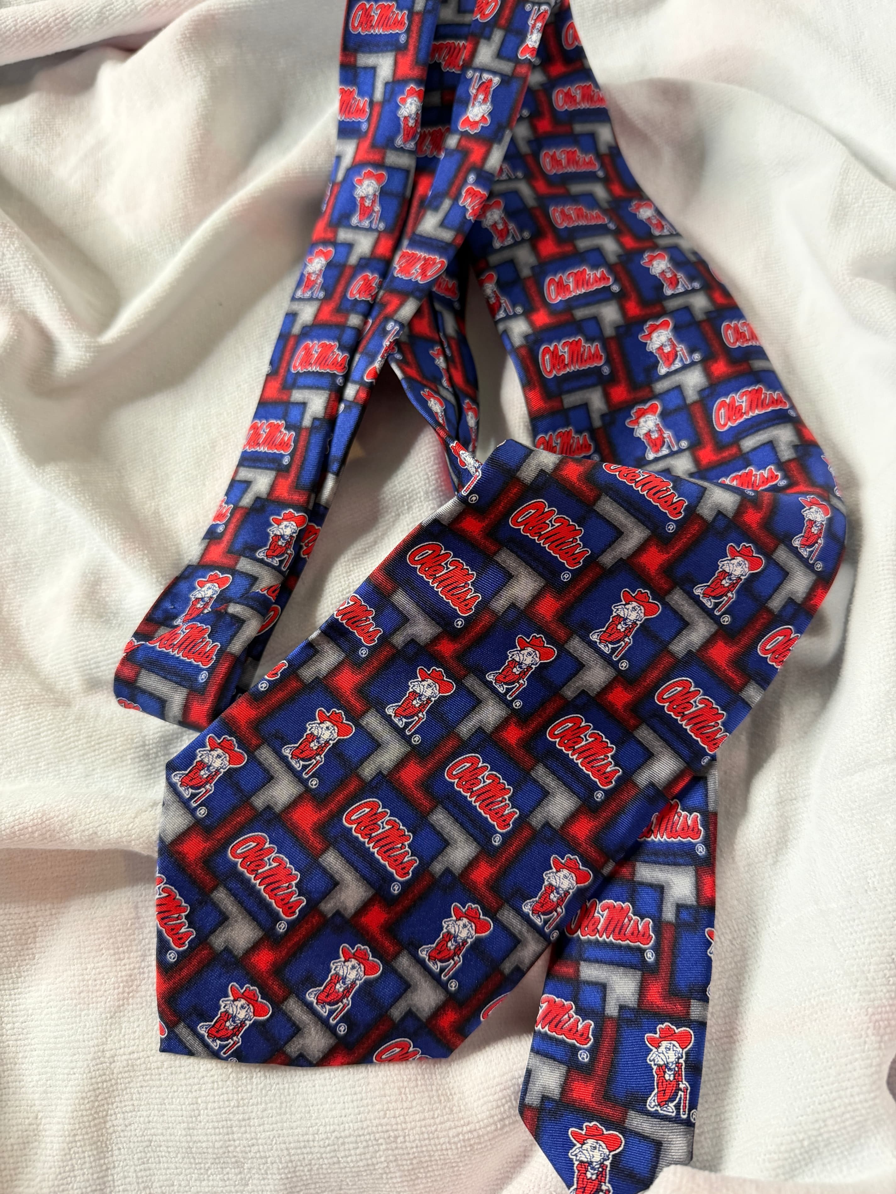 Eagles Wings Ole Miss Patterned Necktie