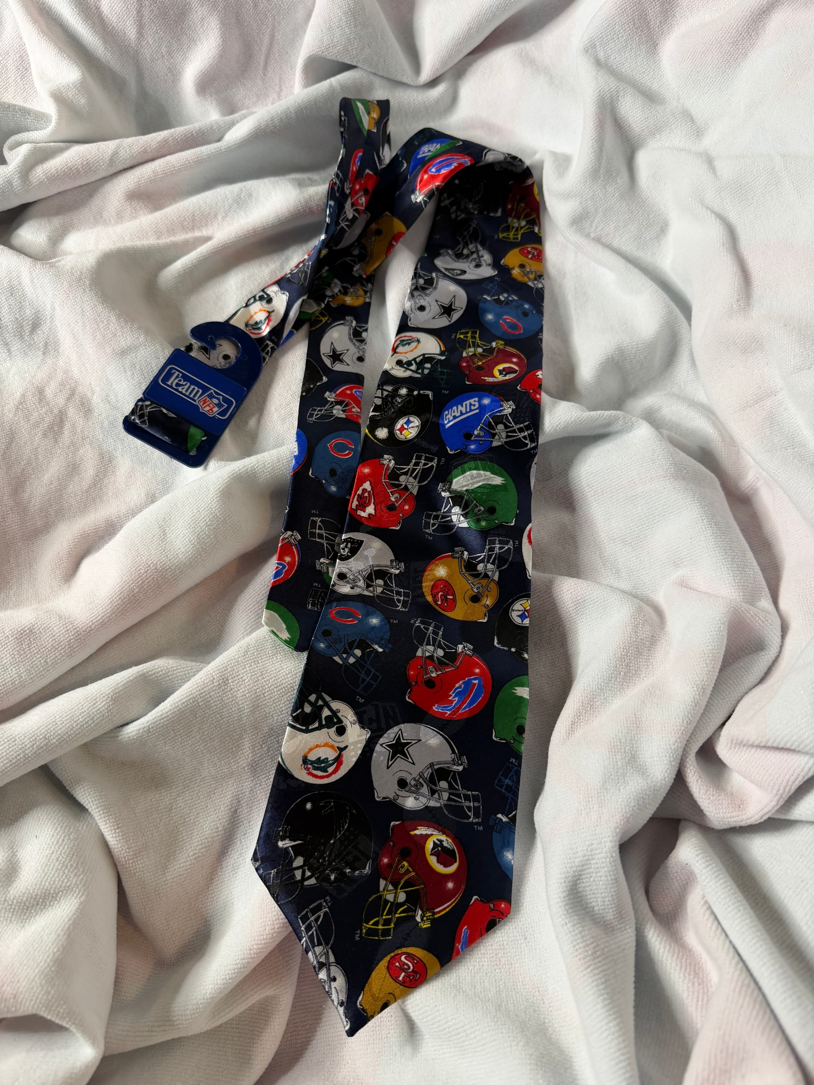 Team NFL Silk Tie with Football Helmets Design - Thumbnail 2