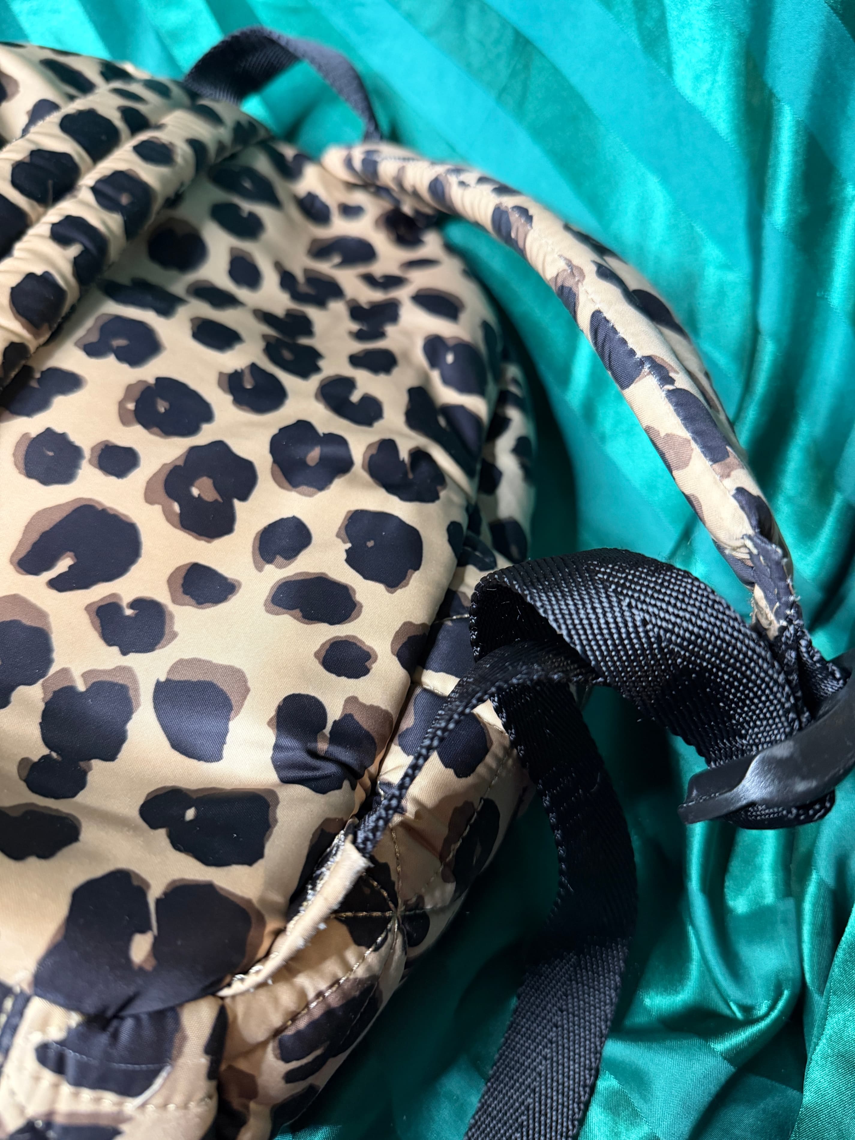 TWELVElittle Little Companion 2.0 Quilted Leopard Print Diaper Backpack - Thumbnail 2