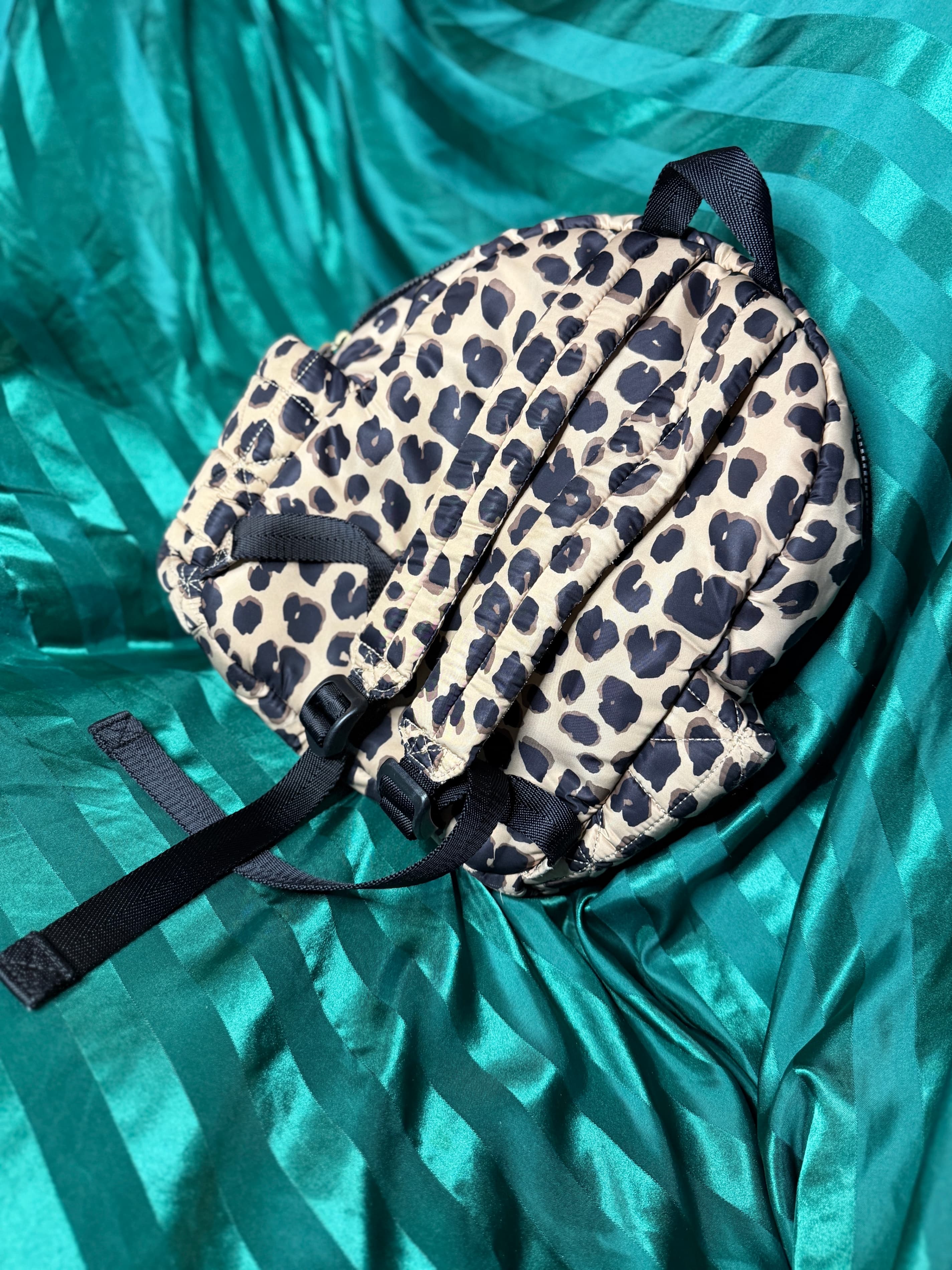 TWELVElittle Little Companion 2.0 Quilted Leopard Print Diaper Backpack - Thumbnail 3