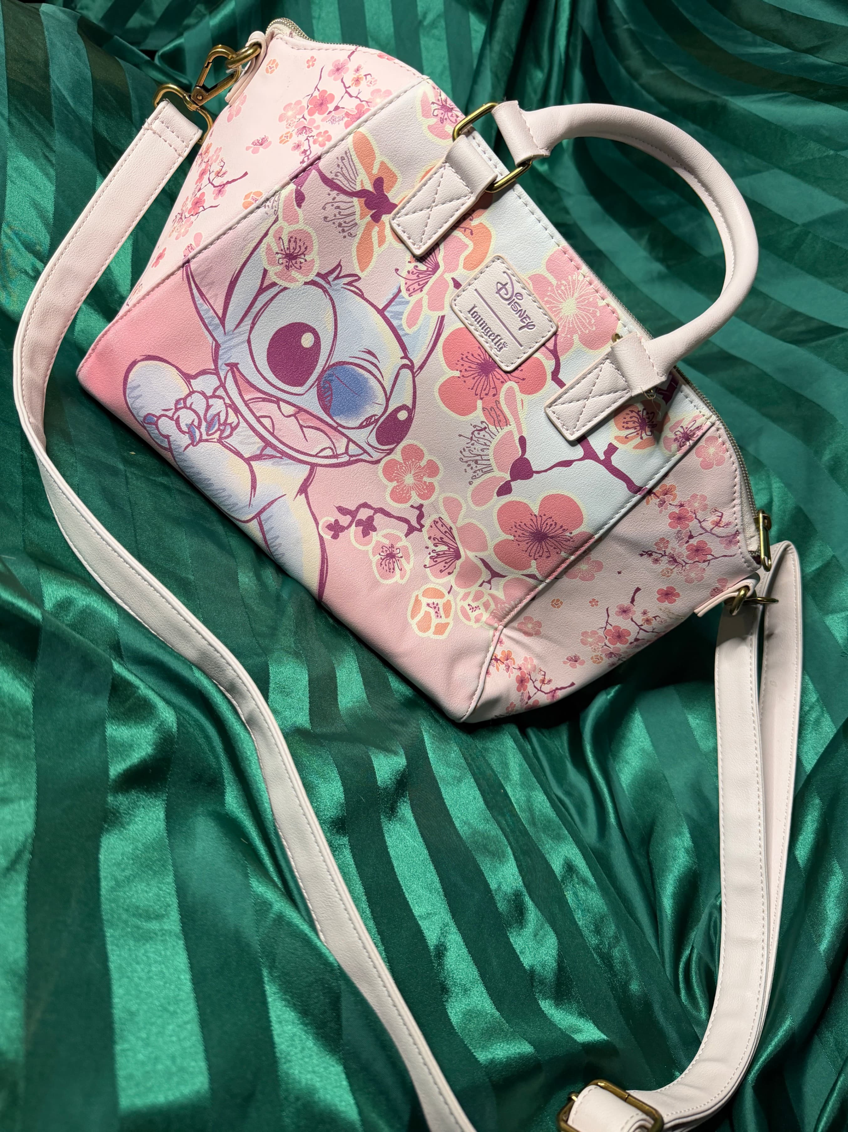 Disney Loungefly Stitch Floral Crossbody Bag - Thumbnail 4