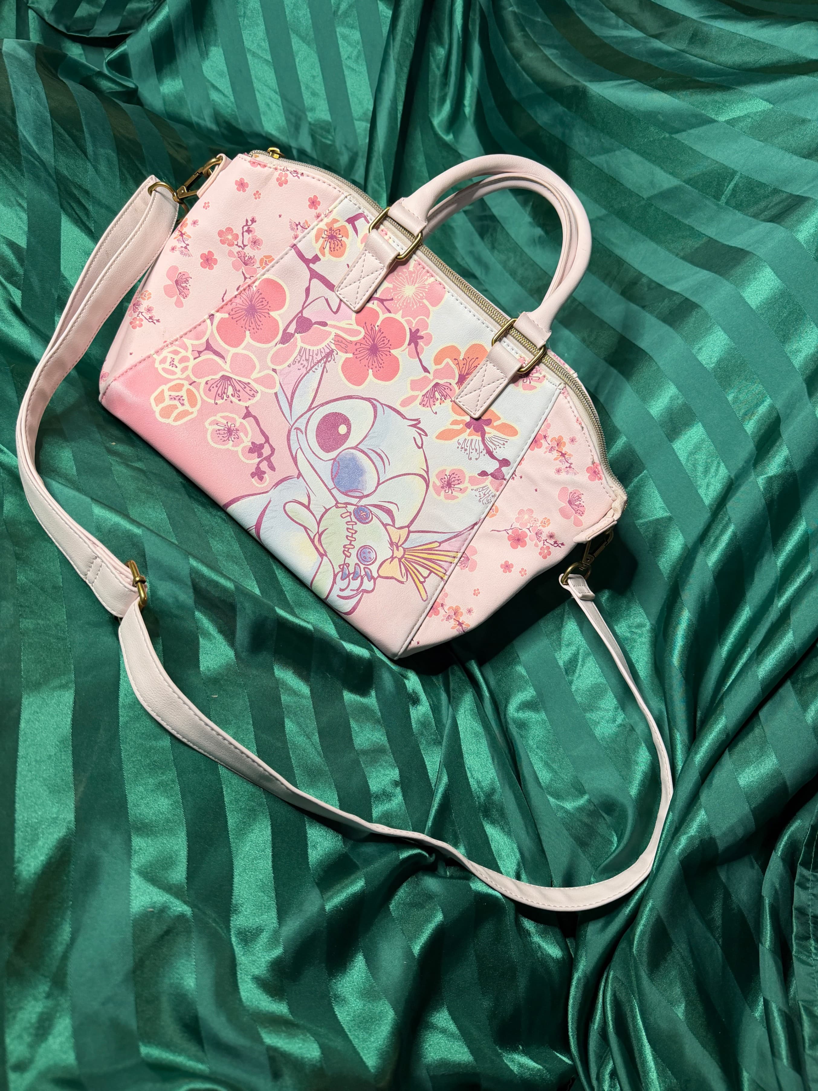 Disney Loungefly Stitch Floral Crossbody Bag - Thumbnail 5