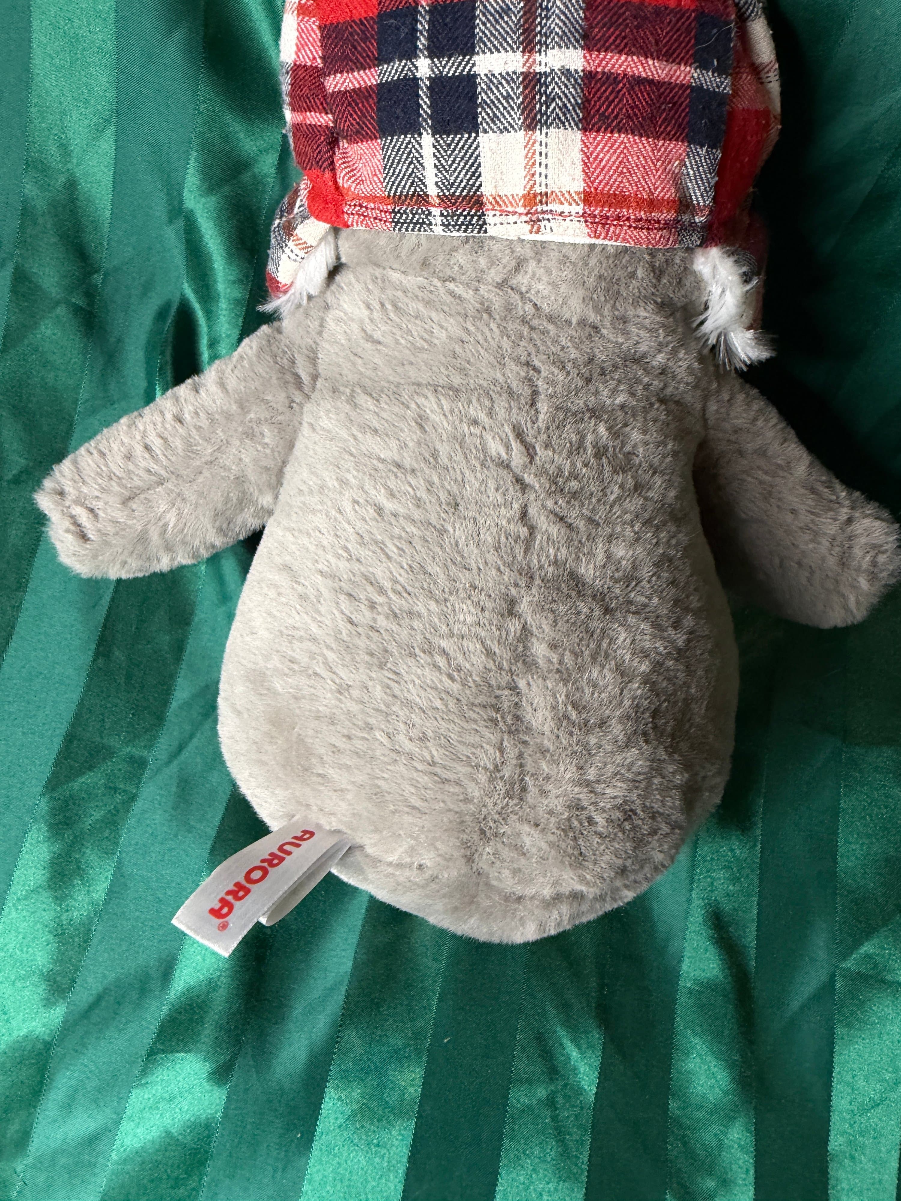 Aurora Plush Penguin with Plaid Hat - Thumbnail 2