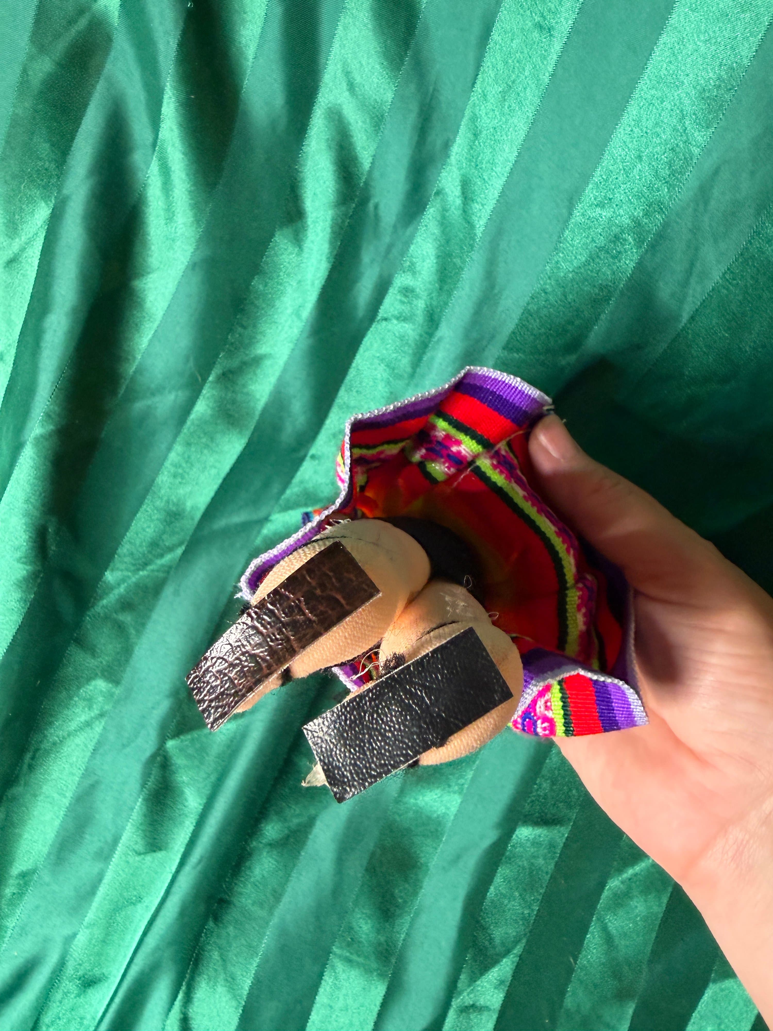 Handmade Puerto Rican Cloth Doll with Baby - Thumbnail 4