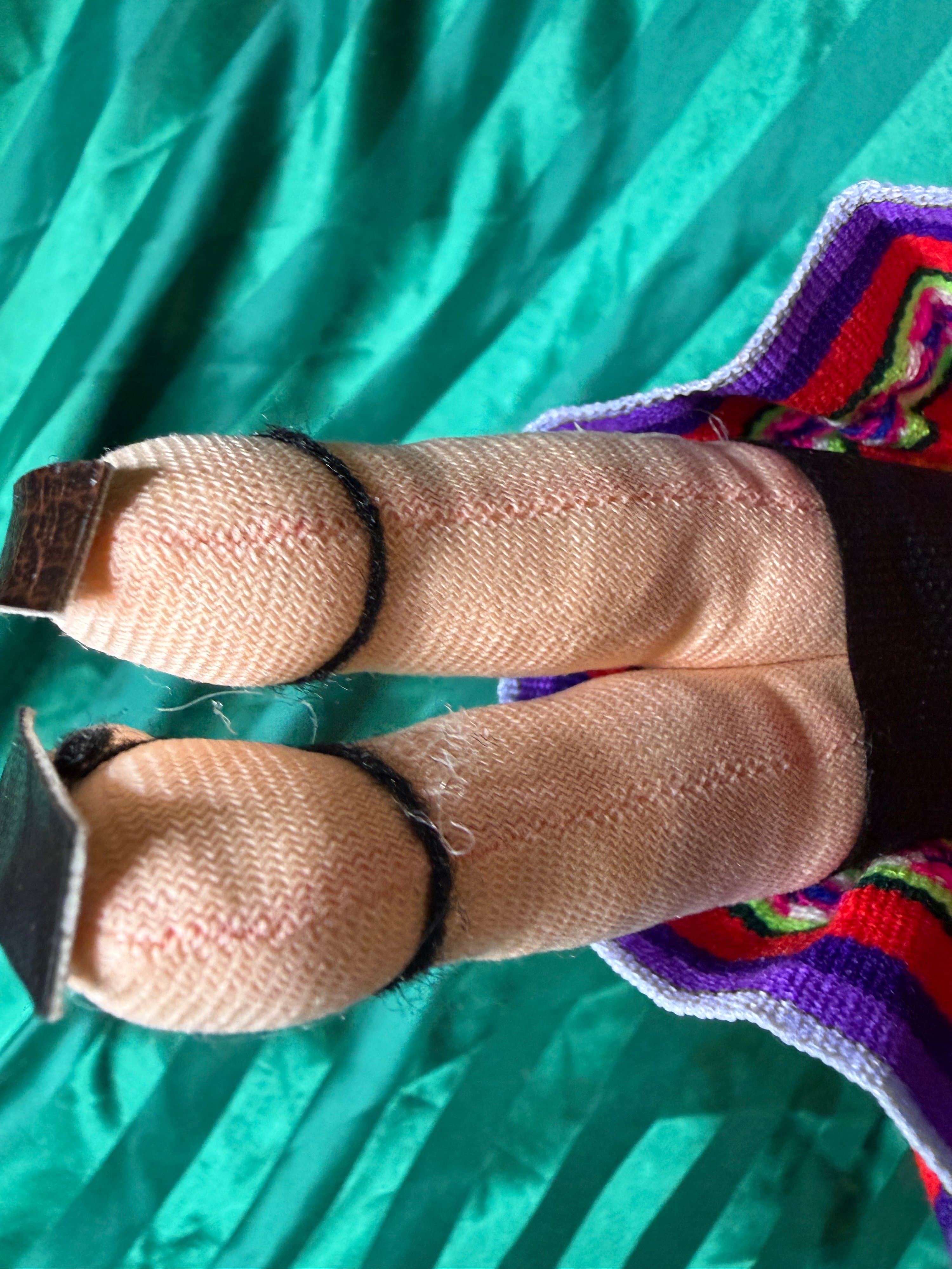 Handmade Puerto Rican Cloth Doll with Baby - Thumbnail 3