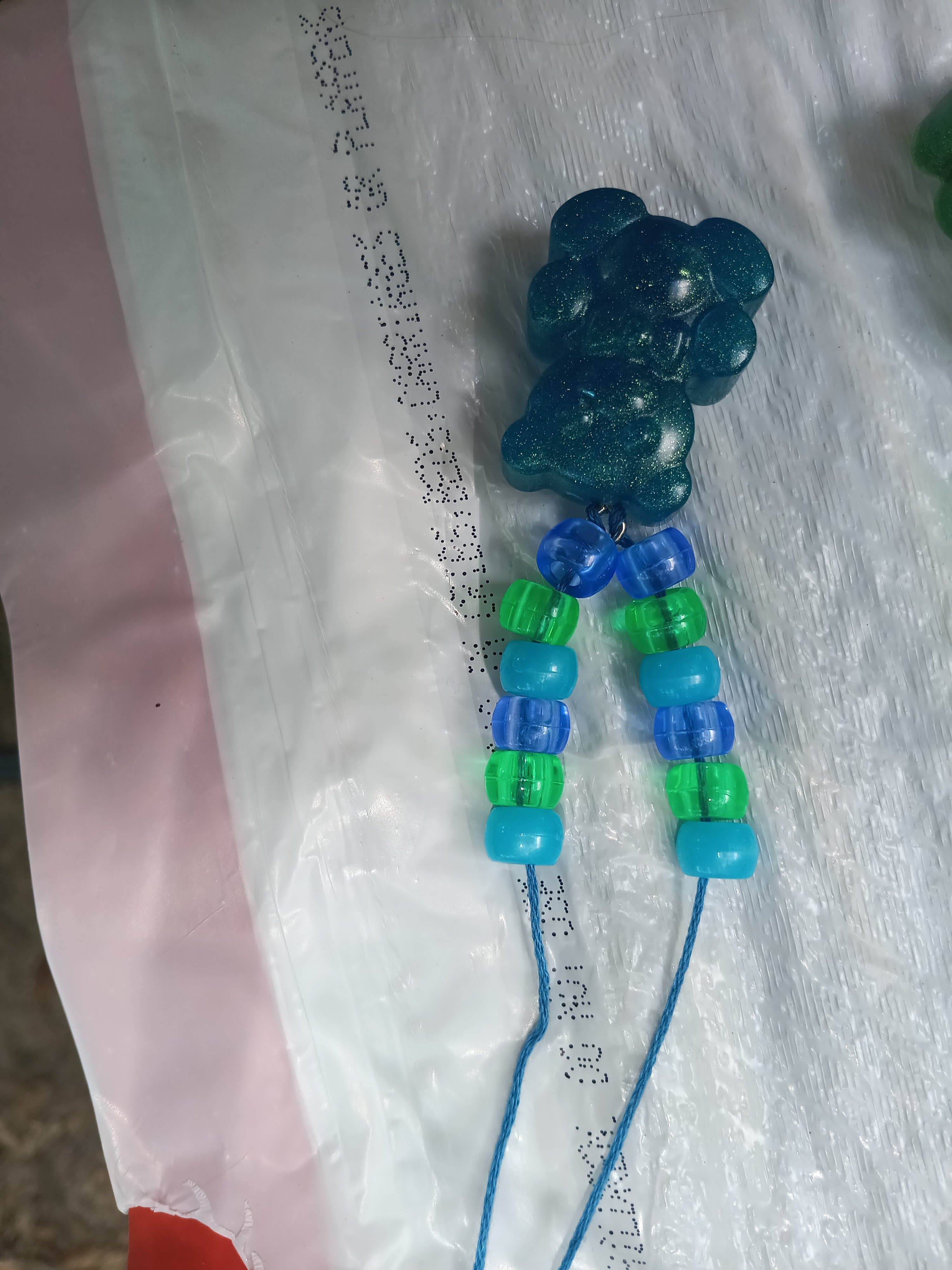 Homemade Resin Y2K Gummy Bear Necklace - Thumbnail 8