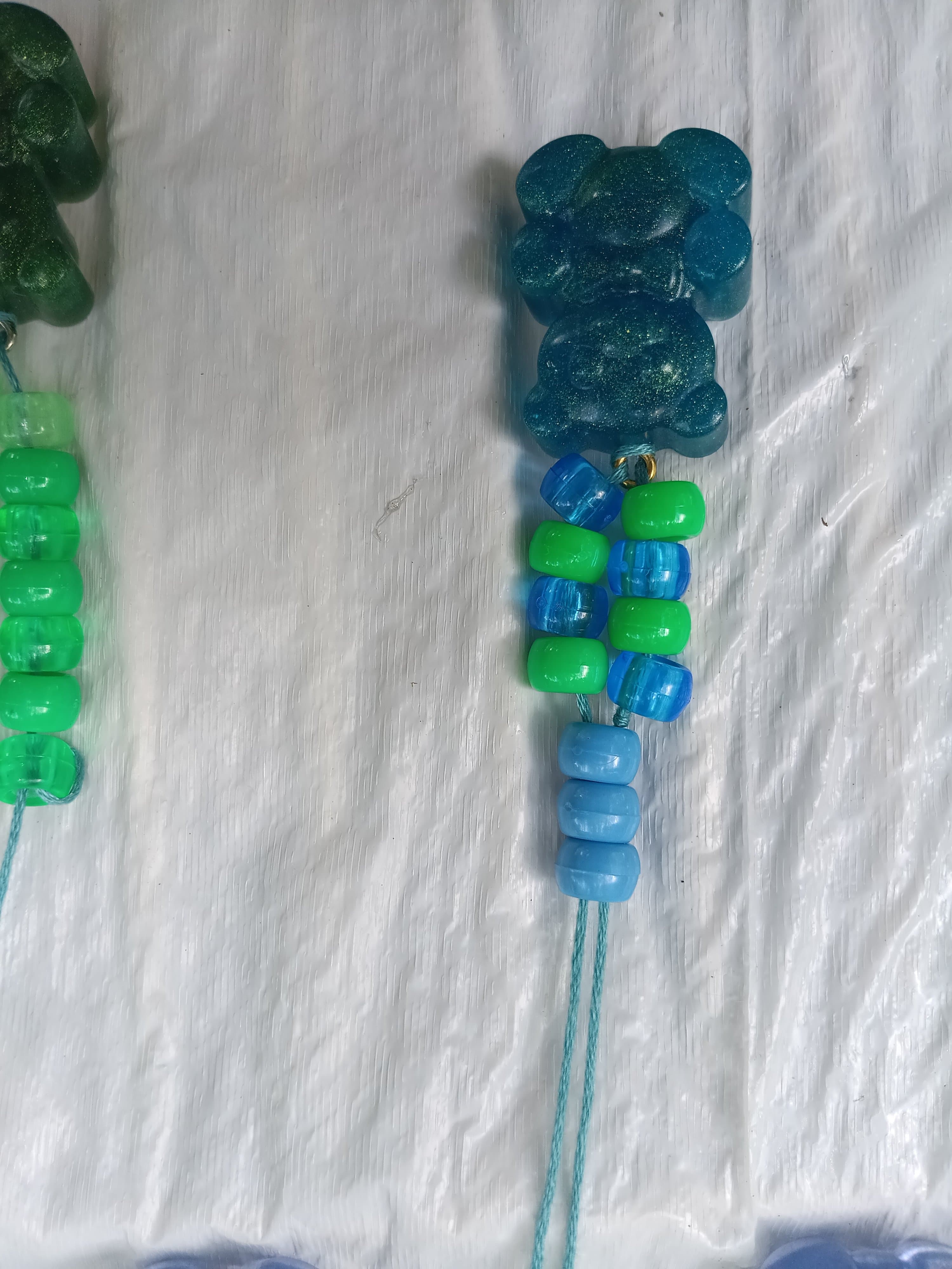 Homemade Resin Y2K Gummy Bear Necklace - Thumbnail 7
