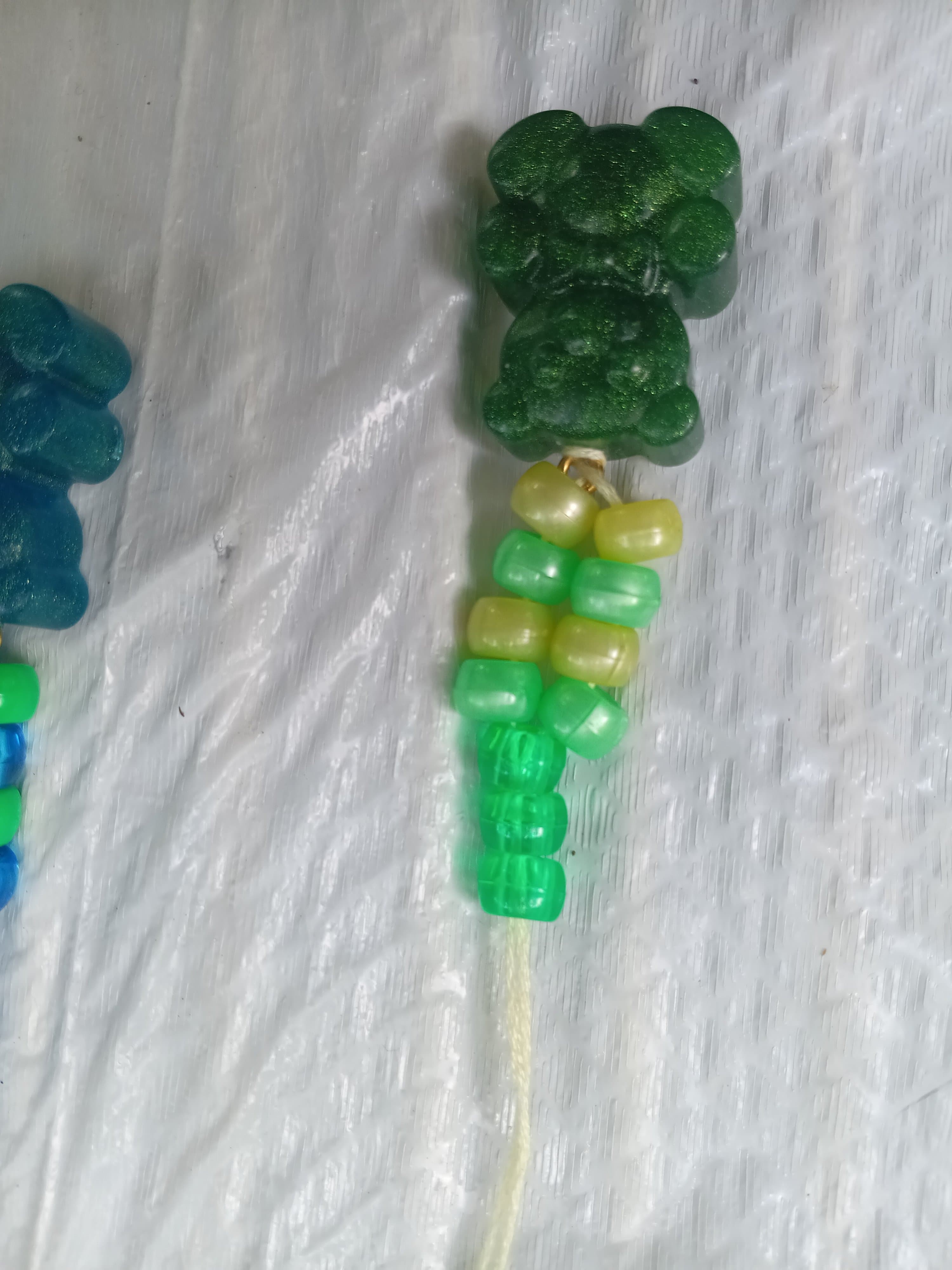 Homemade Resin Y2K Gummy Bear Necklace - Thumbnail 6