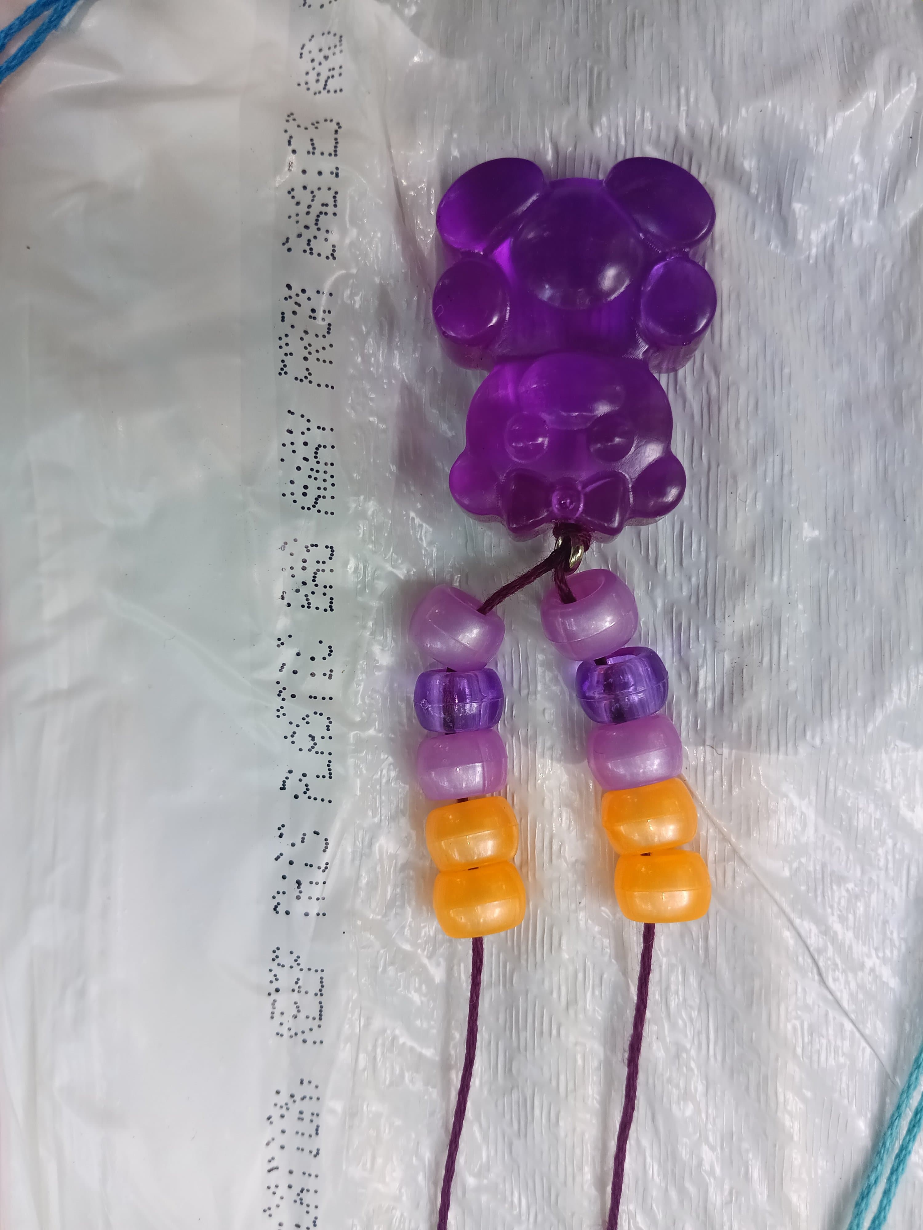 Homemade Resin Y2K Gummy Bear Necklace - Thumbnail 5