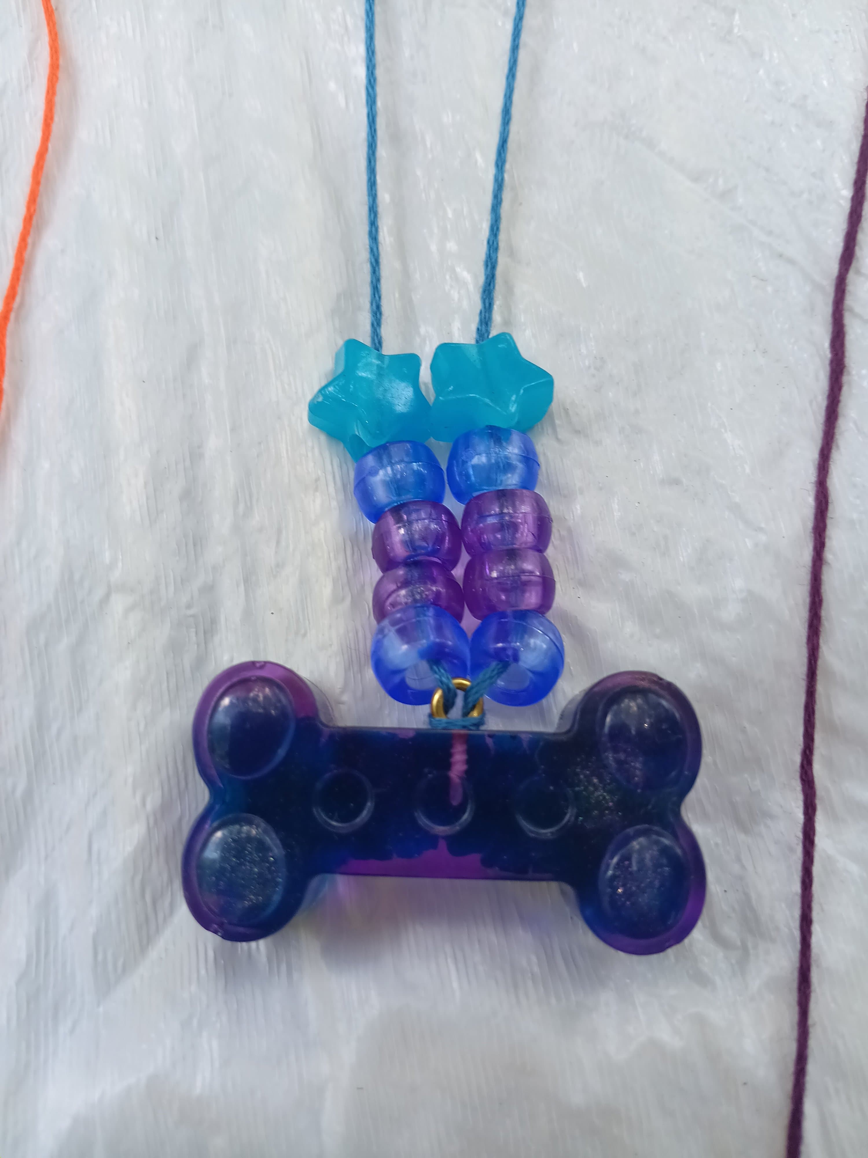 Homemade Resin Dog Tags Necklaces - Thumbnail 3