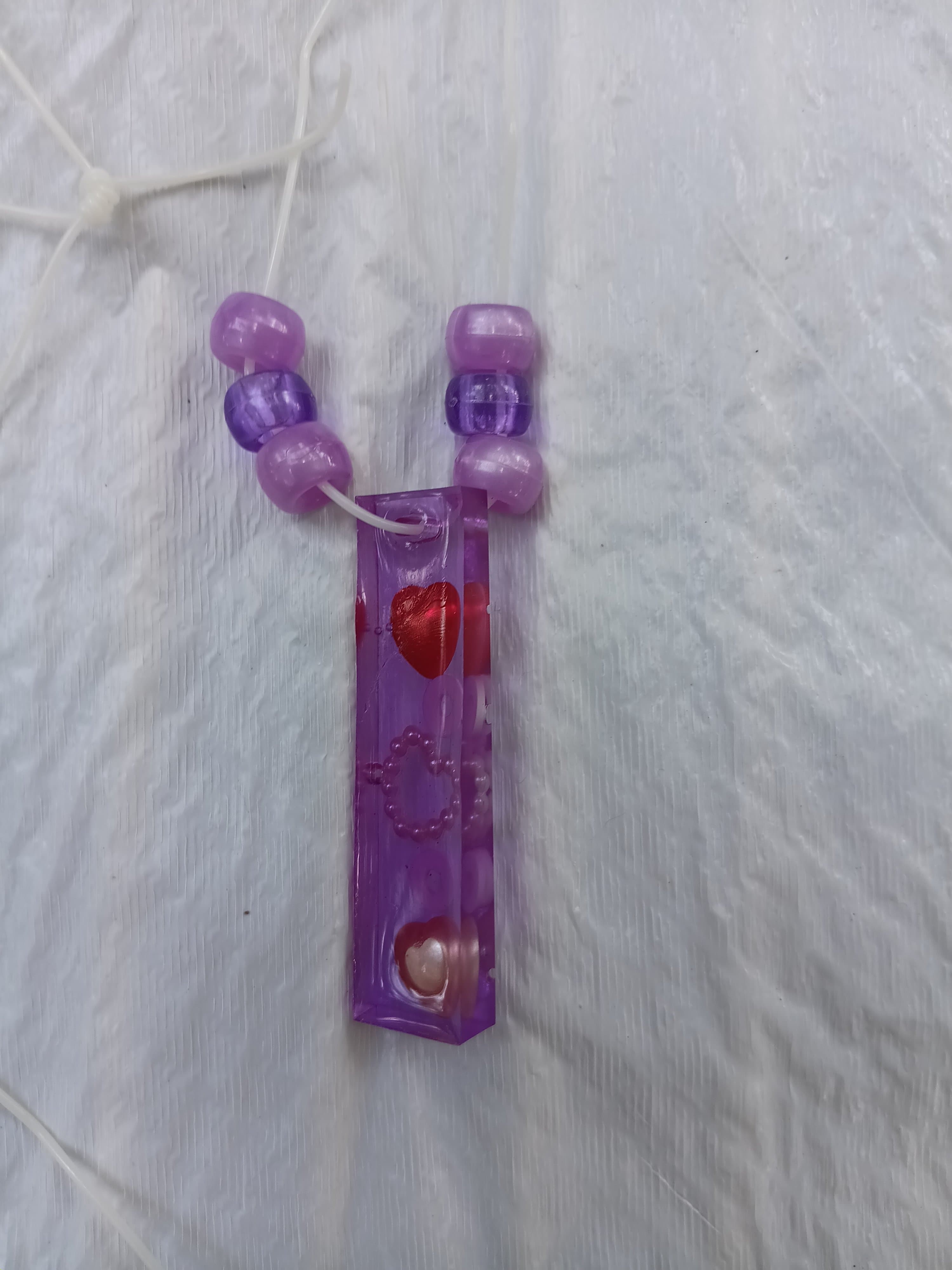 Homemade Resin Random Shapes Necklace - Thumbnail 13