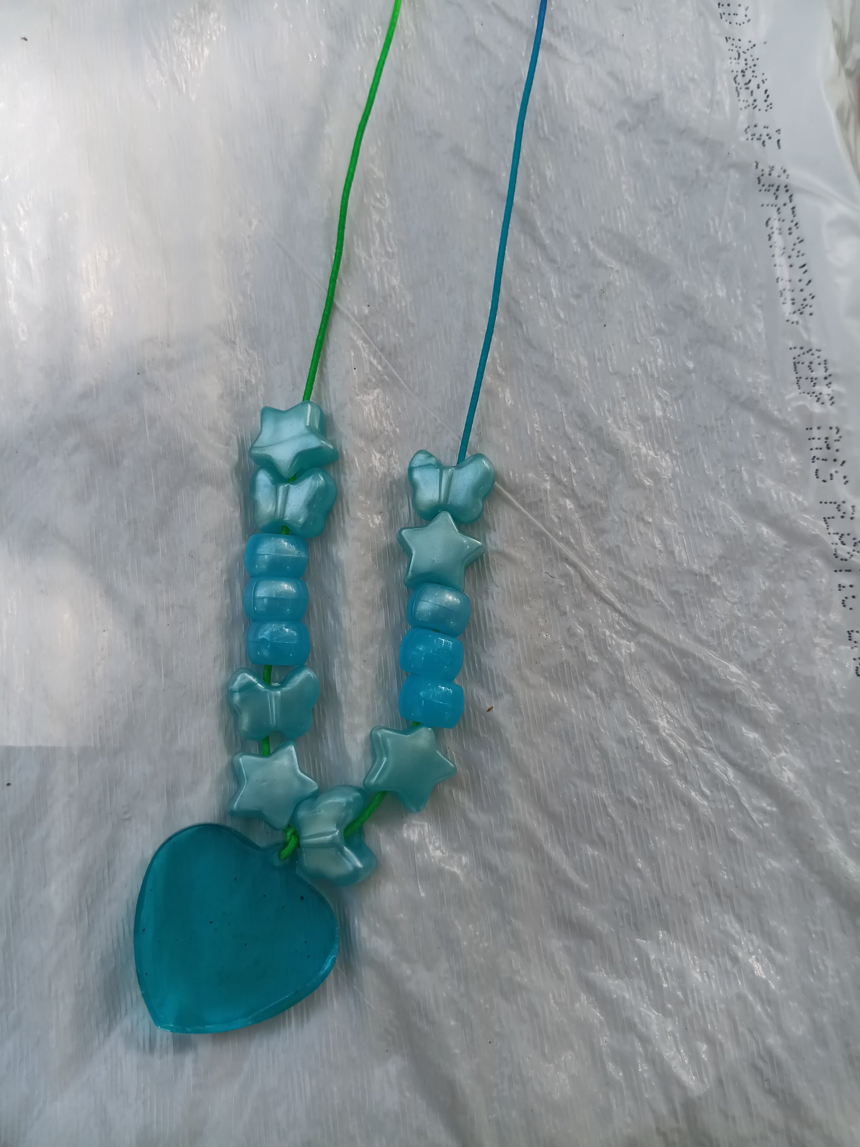 Handmade Epoxy Resin Heart Necklaces - Thumbnail 8
