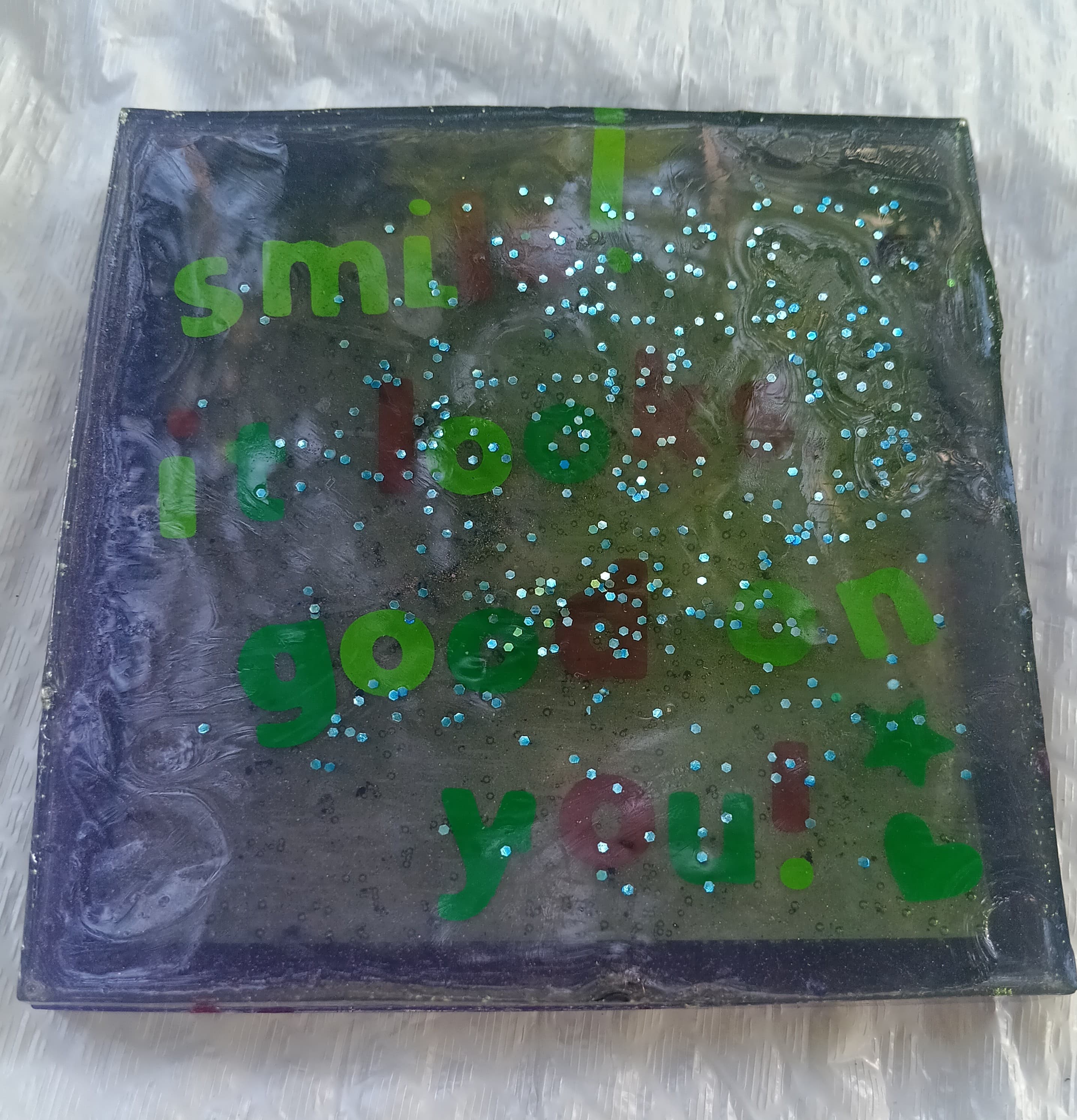 Handmade Resin Coaster Set - Thumbnail 7