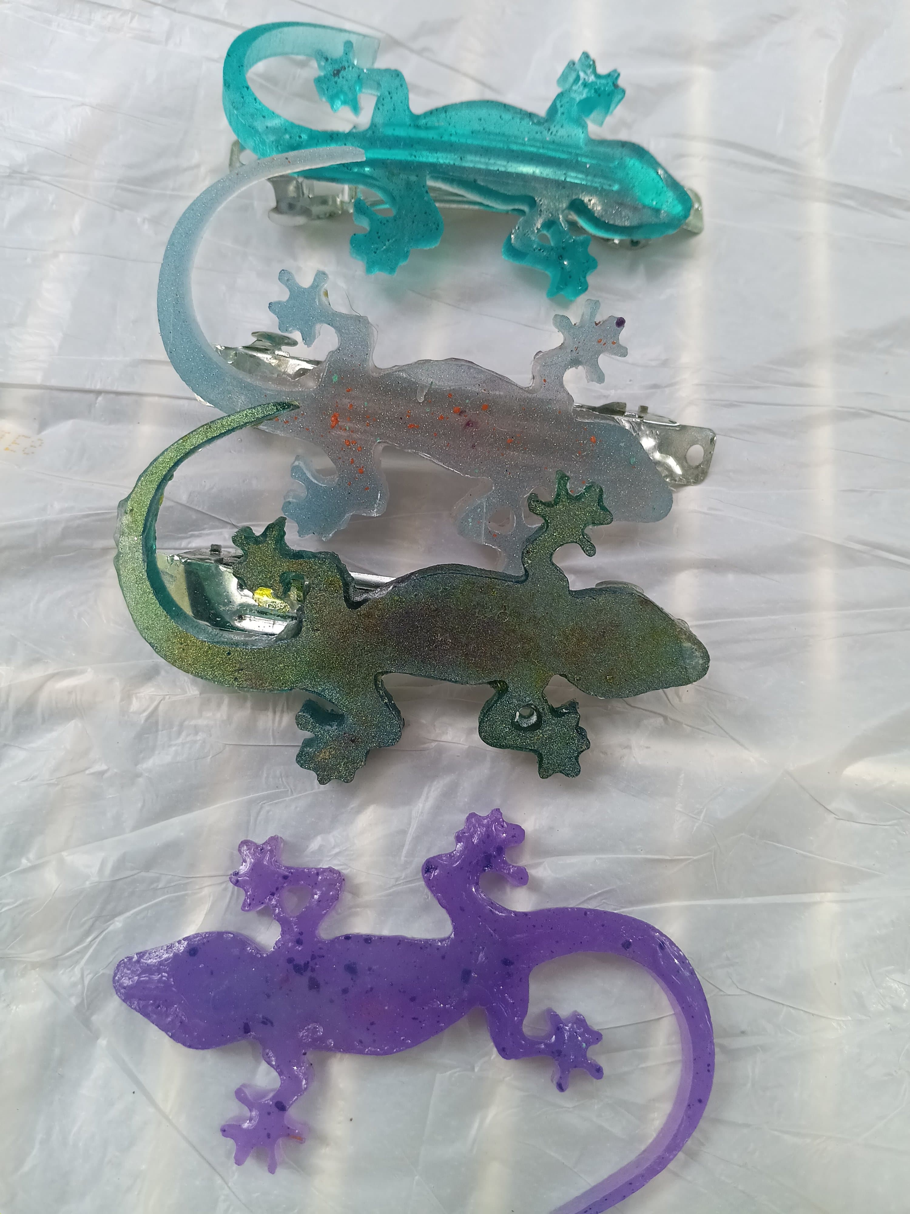 Handmade Resin Hair Barrettes/Clips - Thumbnail 13