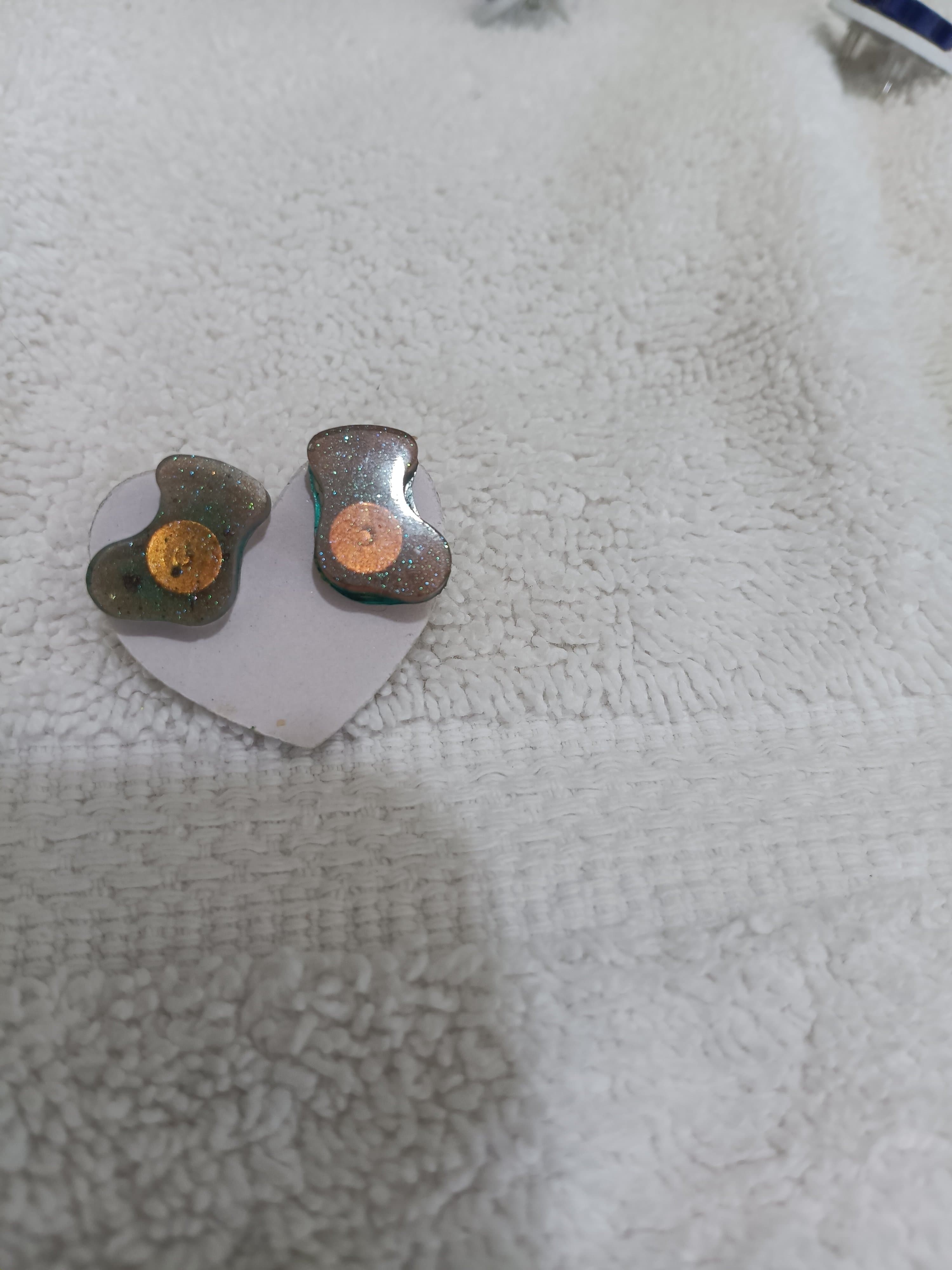Handmade Resin Christmas/Winter Earrings