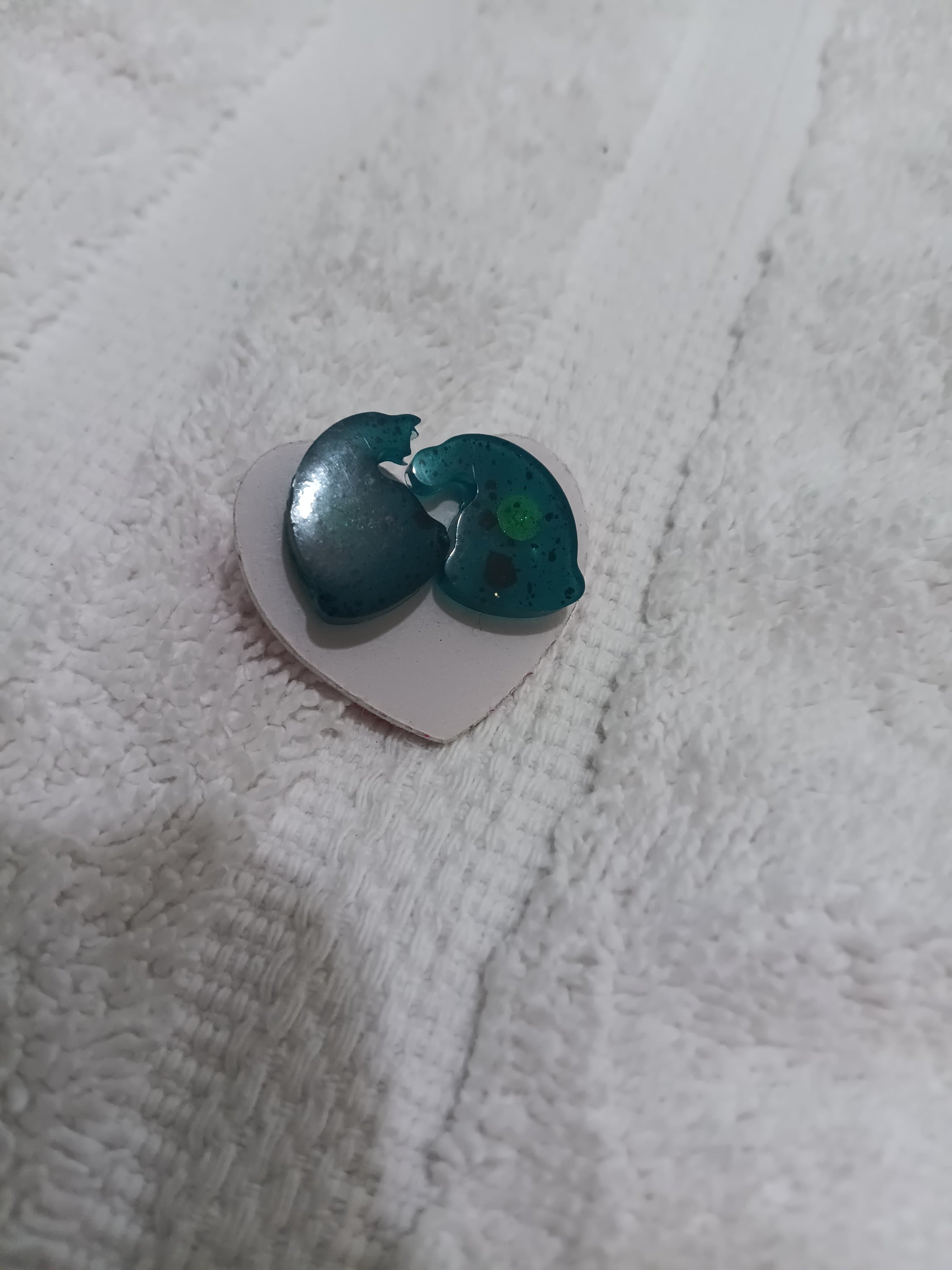 Handmade Resin Christmas/Winter Earrings - Thumbnail 3