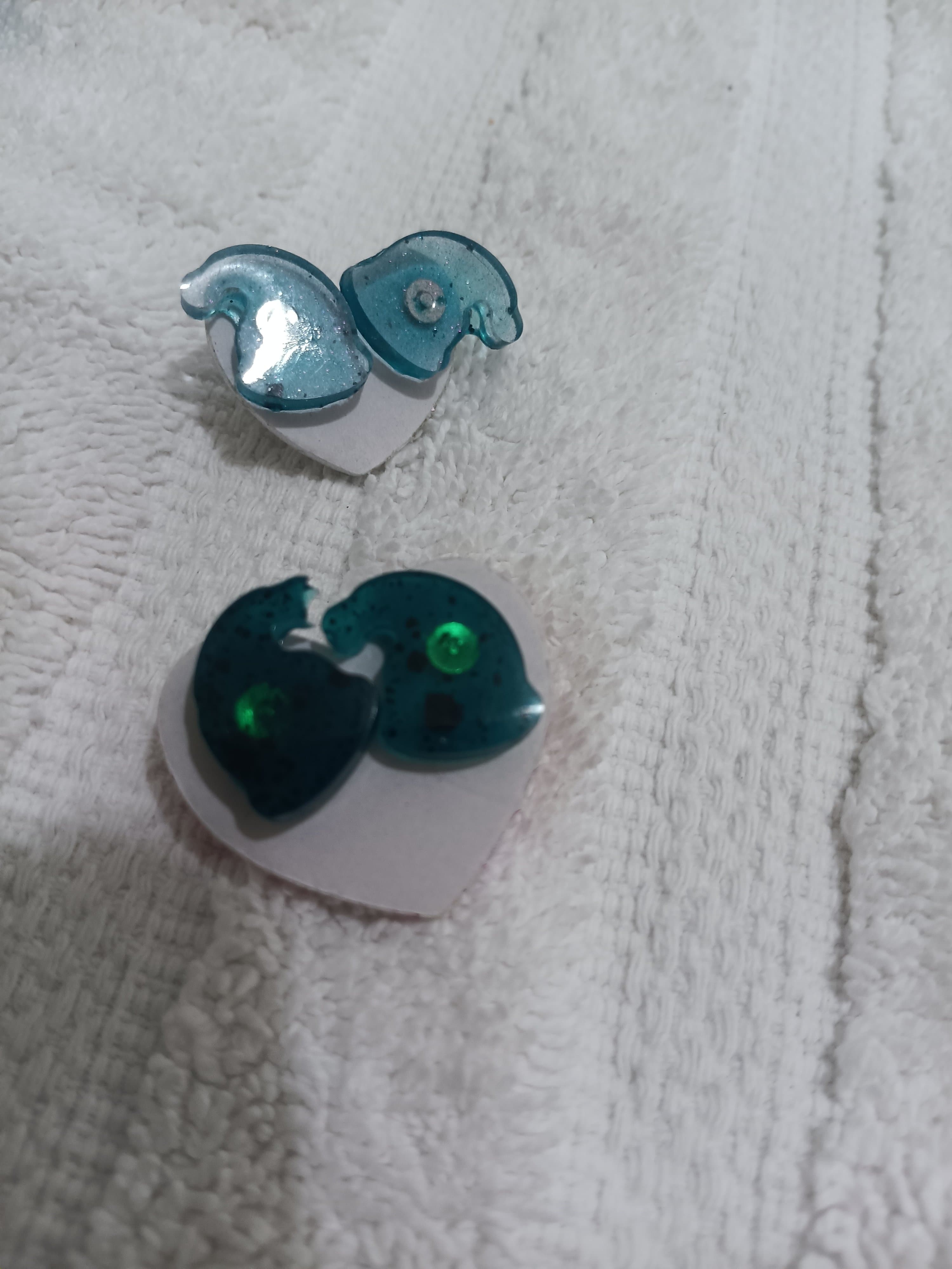 Handmade Resin Christmas/Winter Earrings - Thumbnail 7