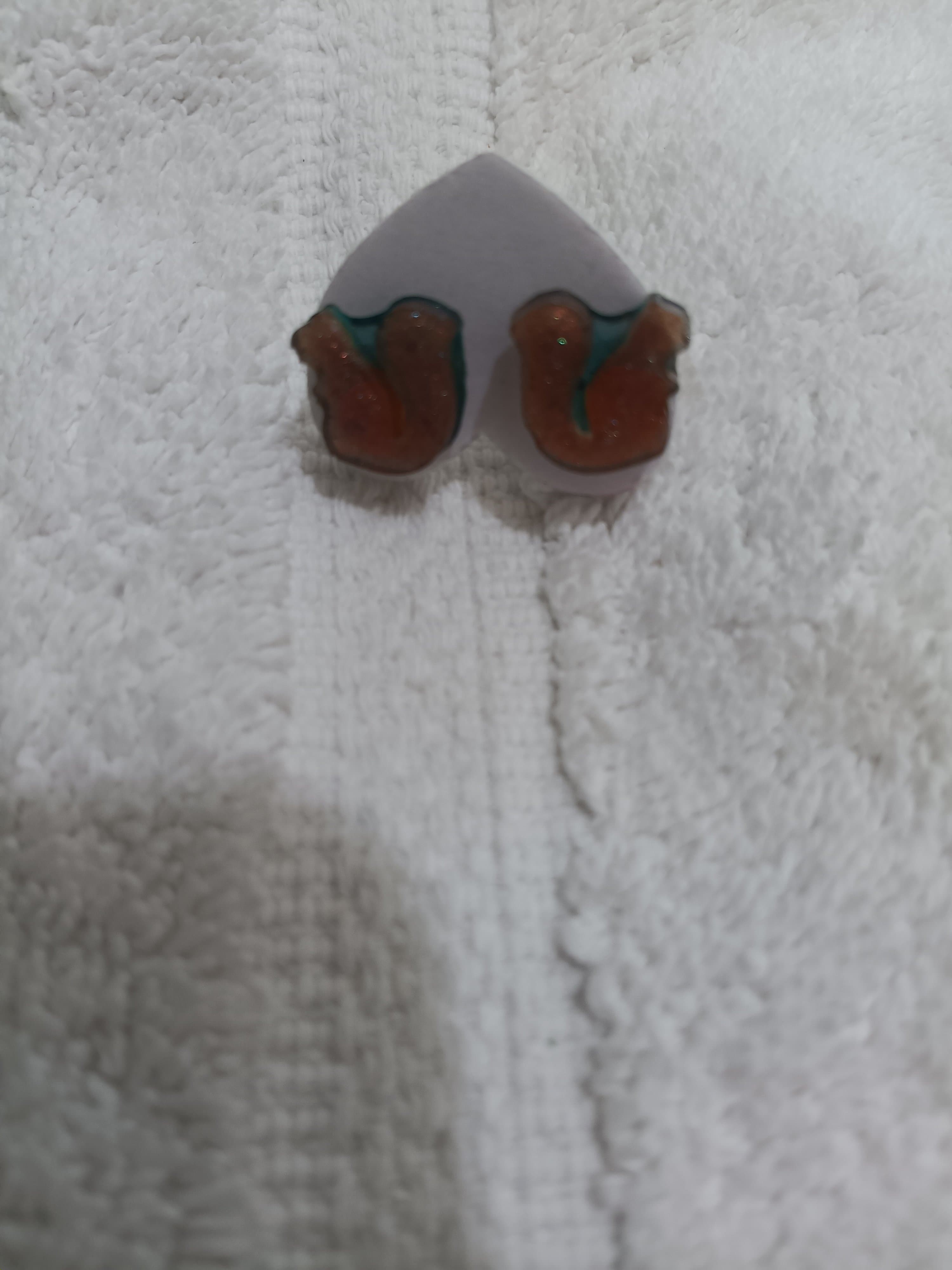 Handmade Resin Animal Earrings - Thumbnail 5